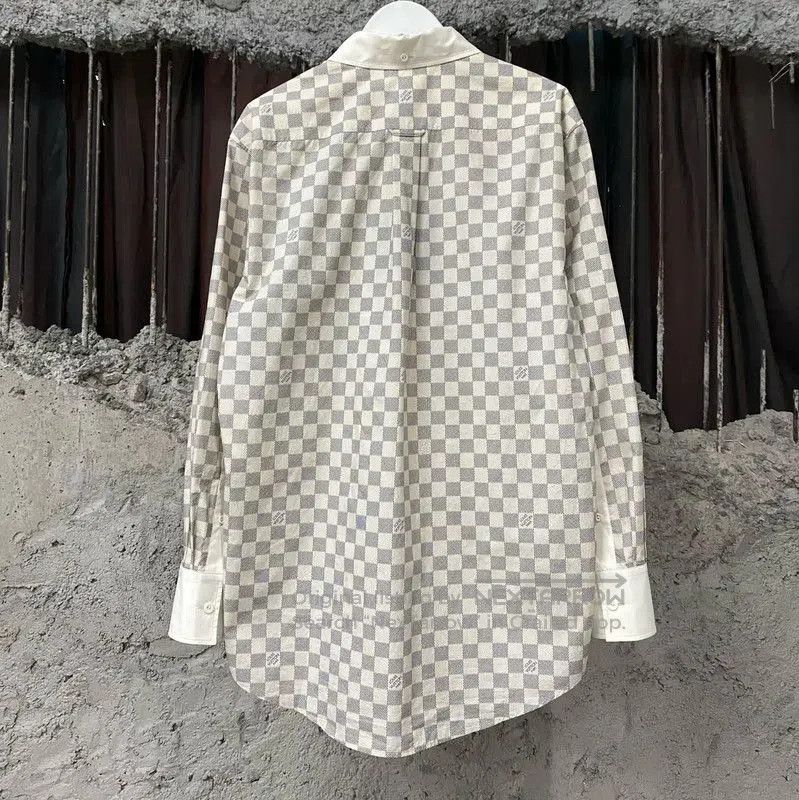 Louis Vuitton Louis Vuitton Long Sleeve Checkered Cotton Shirt . Size XXS / US 00 / IT 34 - 2 Thumbnail
