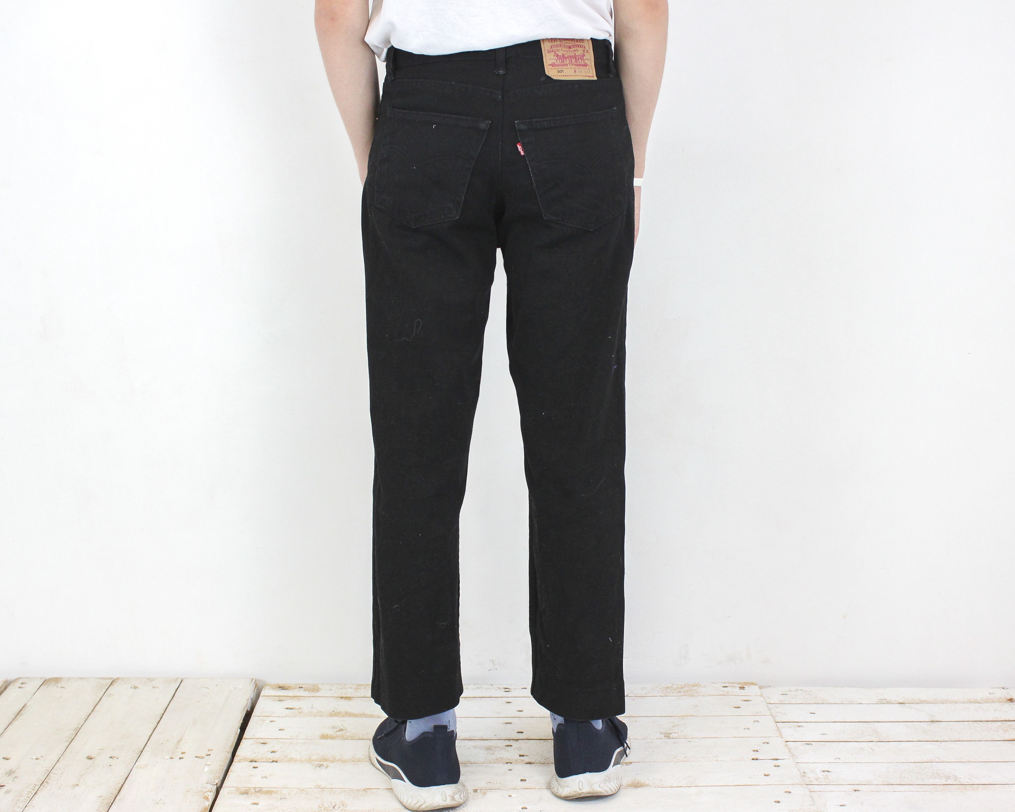 Levi's 501 Men W33 L30 Straight Made in USA Jeans Denim Pants Black Size US 34 / EU 50 - 3 Thumbnail