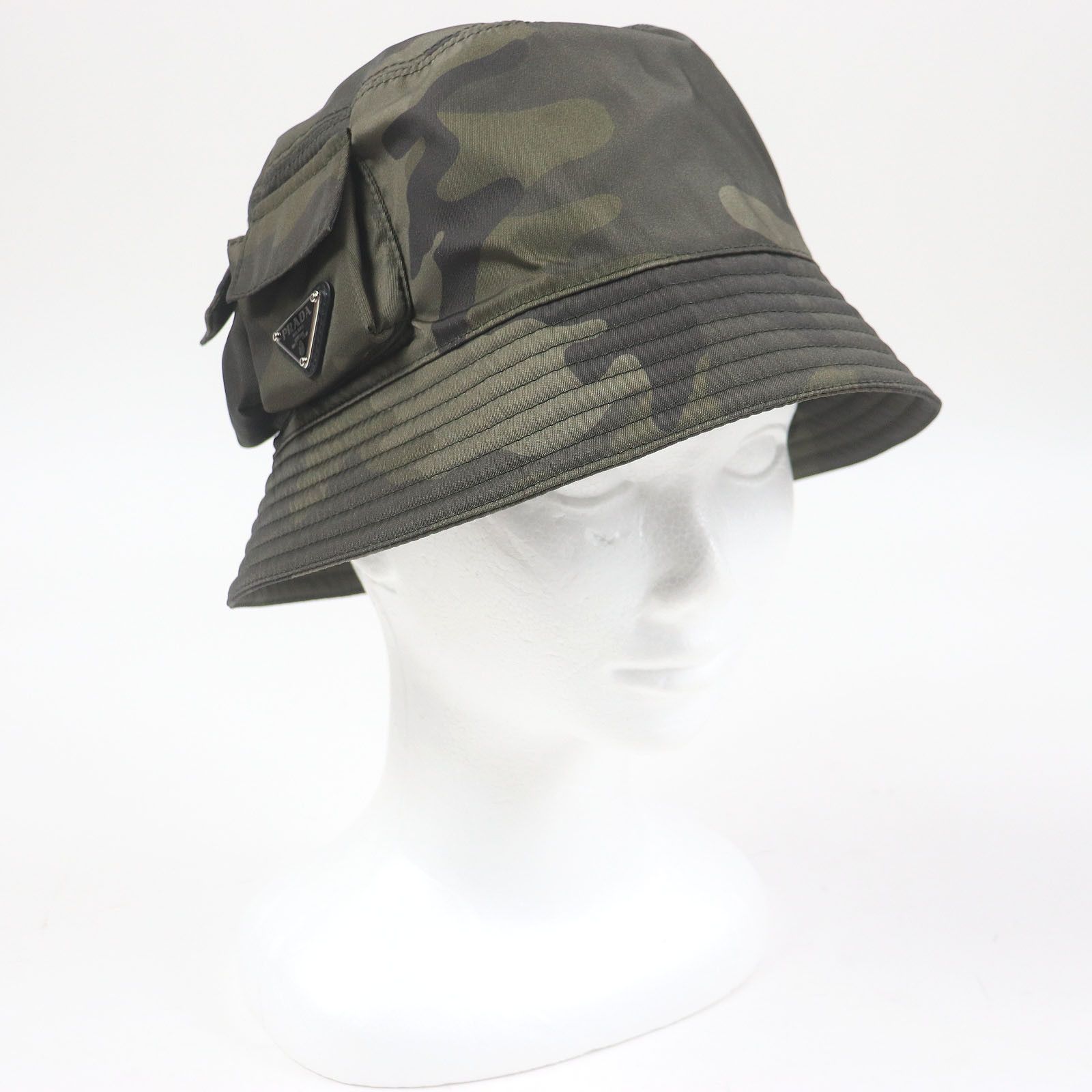Prada Prada Prada Triangle Logo Bucket Hat Nylon Bucket Hat Others Hats 2HC350 Size ONE SIZE - 1 Thumbnail
