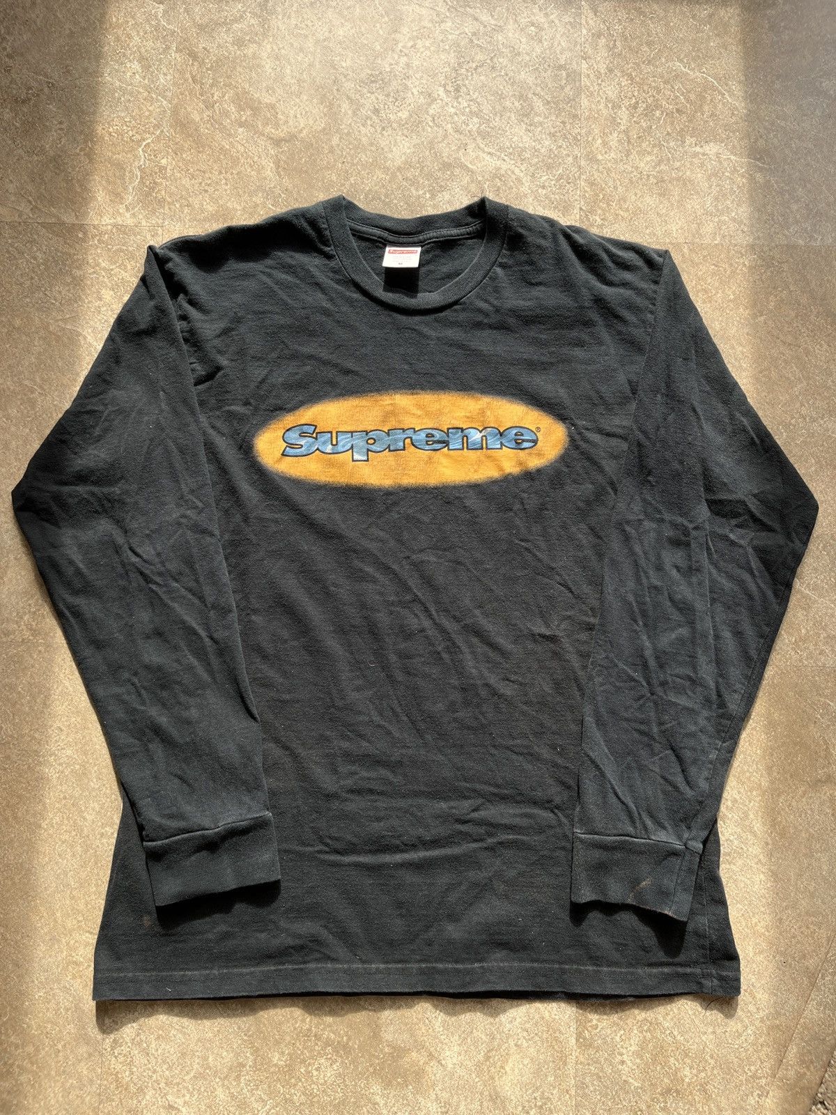 Supreme Supreme Ripple Oval Logo Longsleeve Size US M / EU 48-50 / 2 - 2 Thumbnail