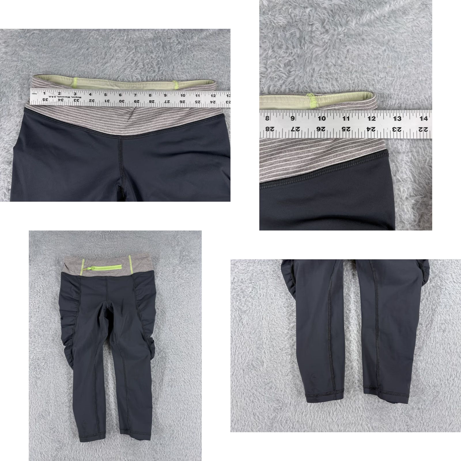 Lululemon Lululemon Activewear Pants Womens 4 Gray Cropped with Pockets 18" Size 27" / US 4 / IT 40 - 8 Thumbnail