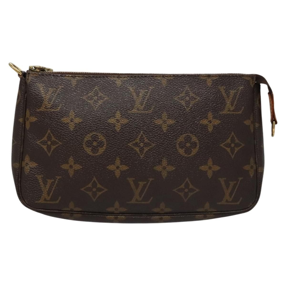 Louis Vuitton Pochette Accessoire Brown Canvas Clutch Bag (Pre-Owned) Size ONE SIZE - 1 Thumbnail