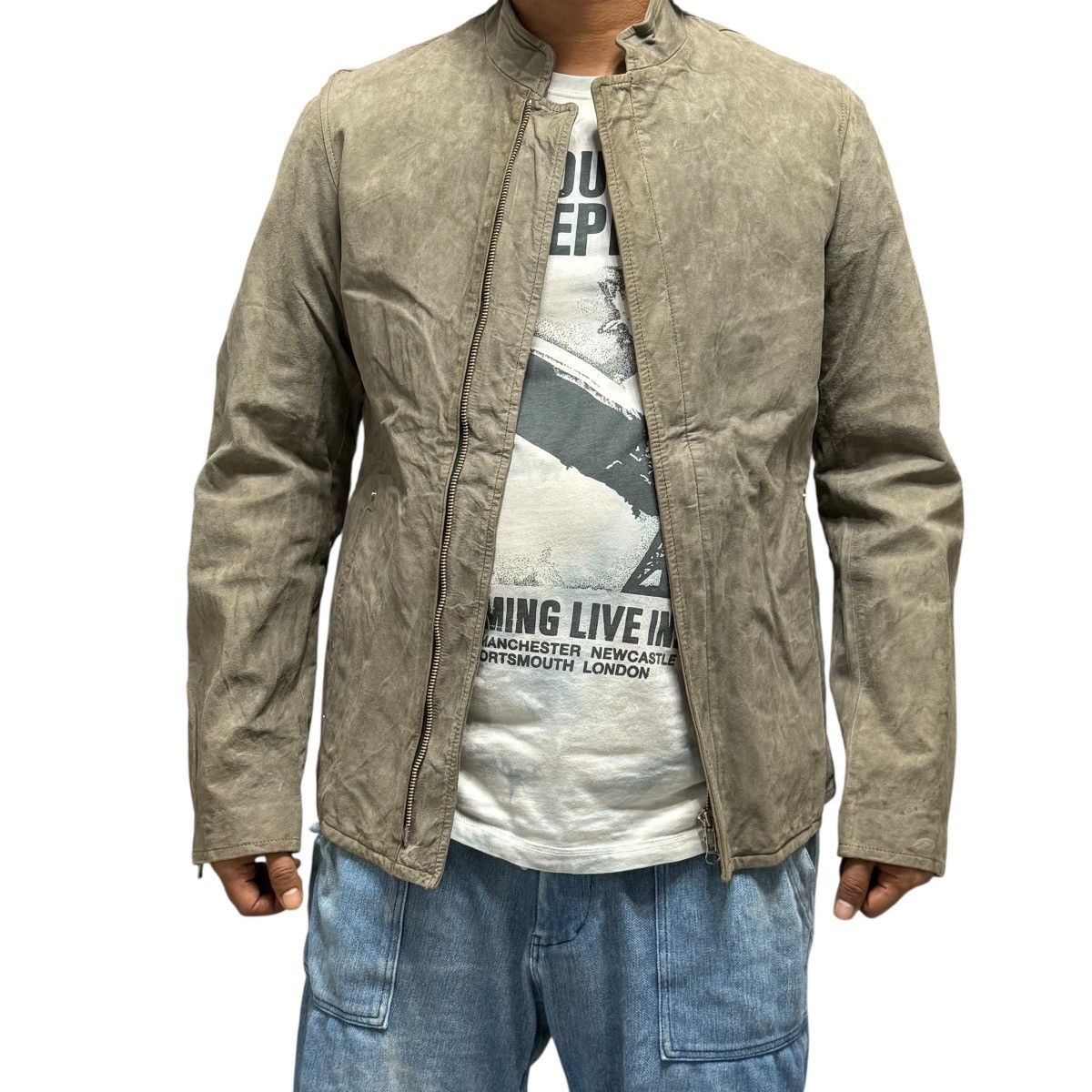 Y's for Men Vtg Yohji Yamamoto Y’s For Men Suede Kangaroo Leather Jacket Size US S / EU 44-46 / 1 - 2 Thumbnail