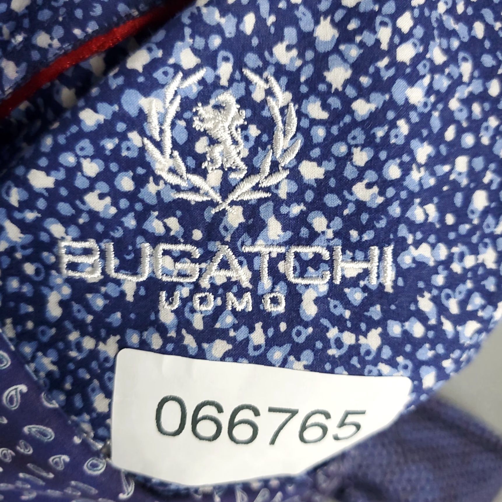 BUGATCHI Bugatchi Shirt Mens XL Blue Micro Paisley Classic Fit Button Up Long Sleeve Size US XL / EU 56 / 4 - 7 Thumbnail