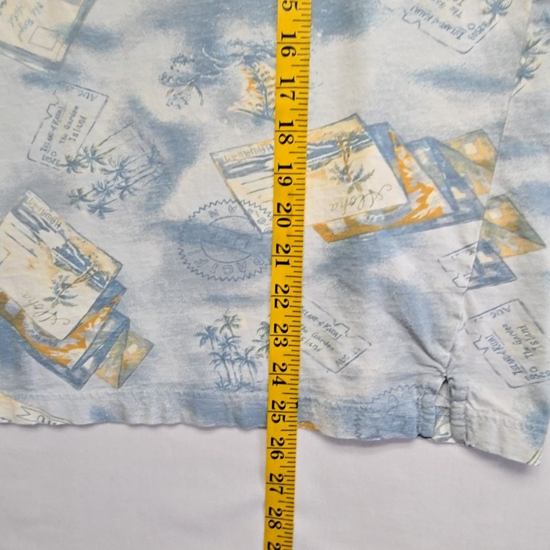 Puritan Vintage Hawaiian Travel Polo Aloha Kauai Blue M Tropical Size US M / EU 48-50 / 2 - 11 Thumbnail