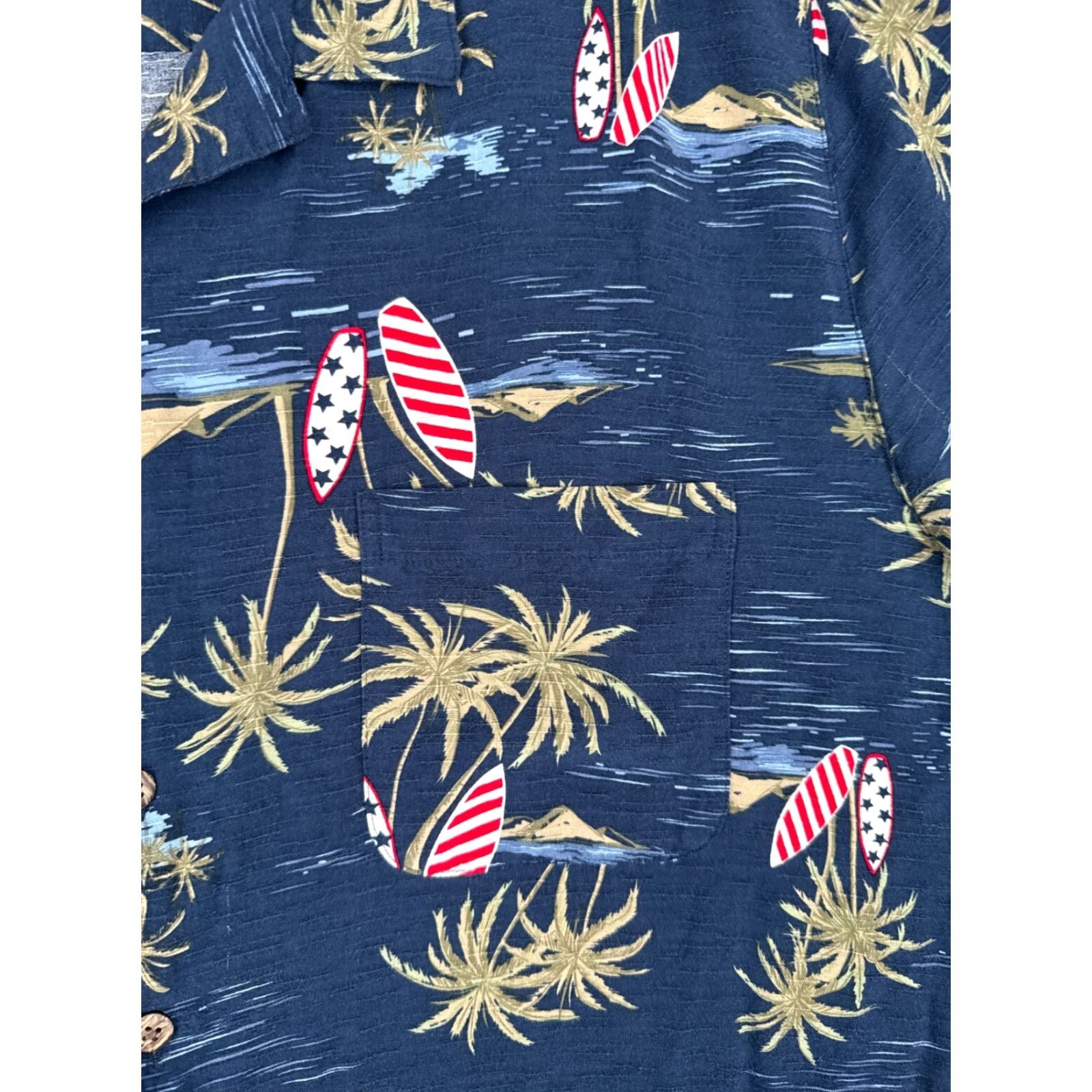 George George Shirt Mens 3XL Blue Floral Pattern Button-Up Short Sleeve Rayon 100% Viscose Casual Travel Men’s Mens Size US XXL / EU 58 / 5 - 6 Thumbnail