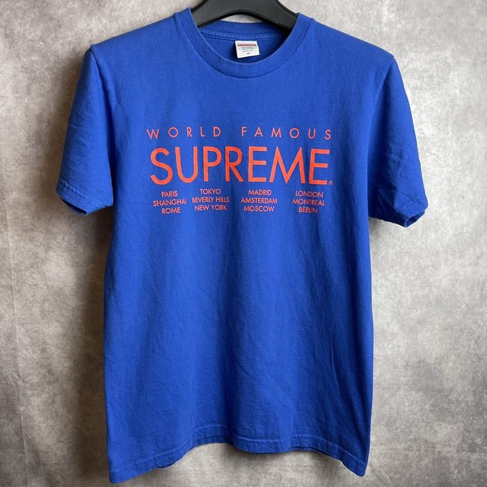 Supreme Supreme International World Famous Blue Orange Tee SS15