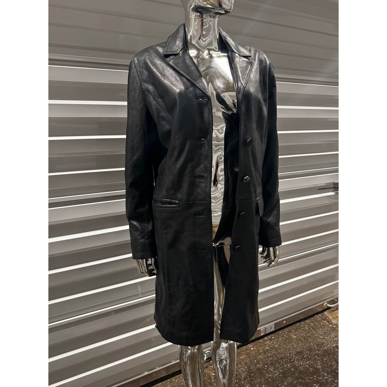 Vintage VTG LEATHER JACKET Size M / US 6-8 / IT 42-44 - 6 Thumbnail