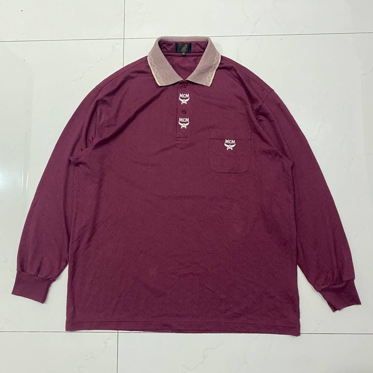 MCM × Vintage Vintage MCM Polo Golf Long sleeve T shirt Size US XL / EU 56 / 4 - 1 Thumbnail