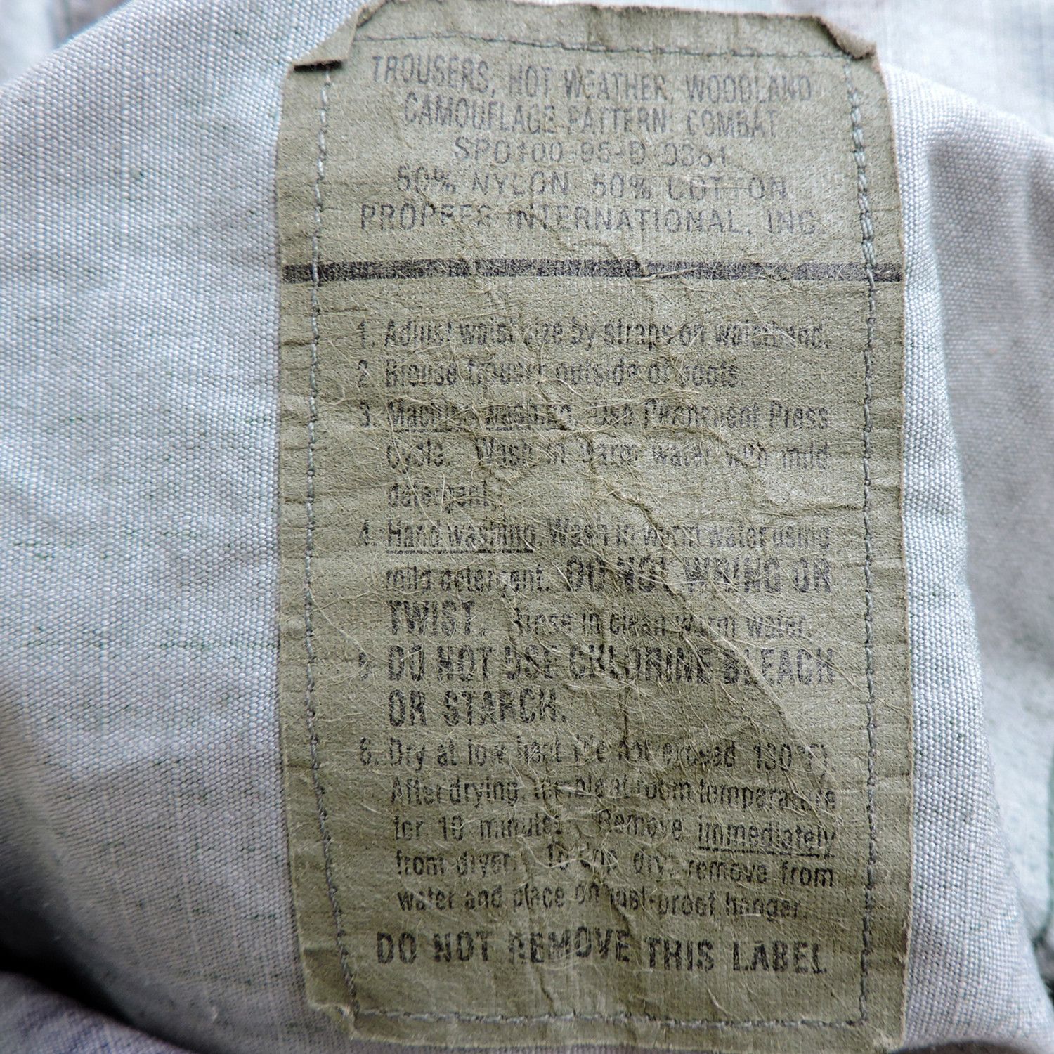 Propper 90'S TROUSERS WOODLAND PATTERN COMBAT BY PROPPER INT., INC. Size US 30 / EU 46 - 3 Thumbnail