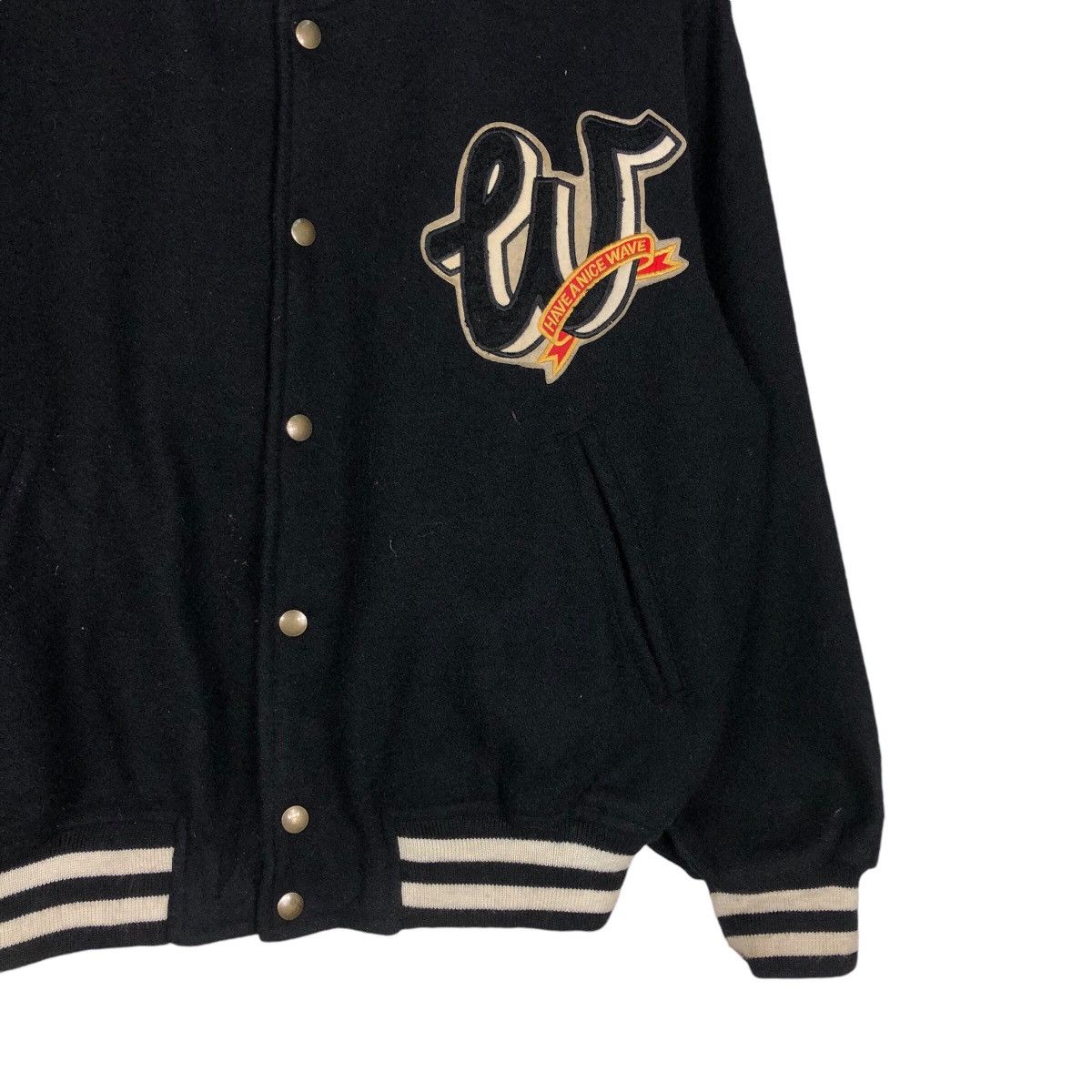 Japanese Brand 📌Vintage Wool Bomber Jacket Big Logo Will Size US M / EU 48-50 / 2 - 6 Thumbnail