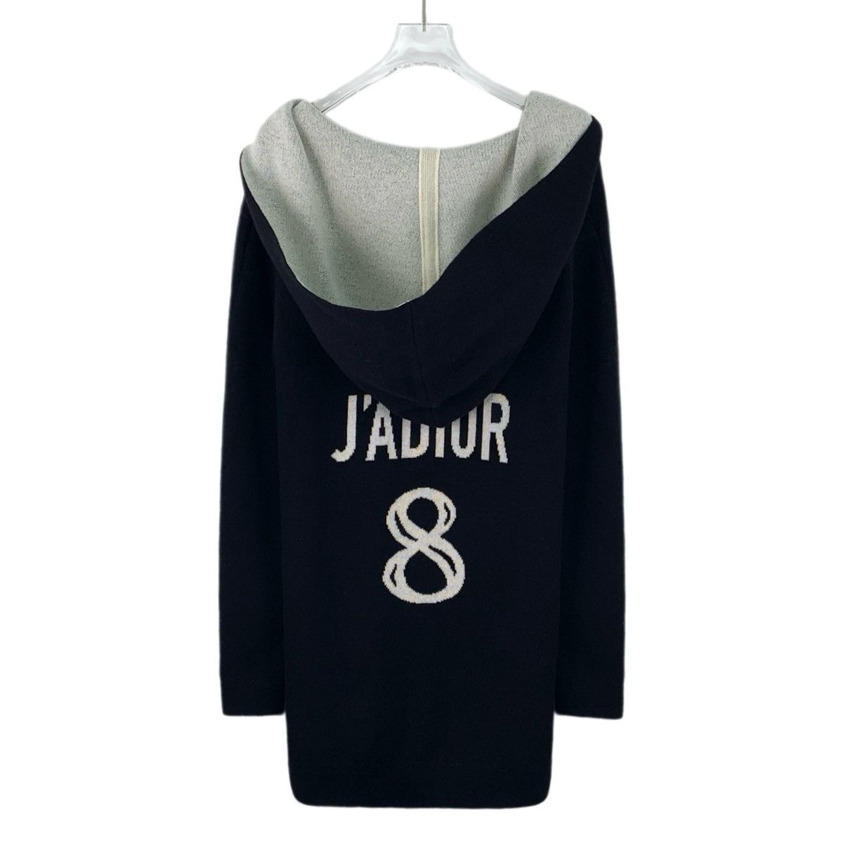 Dior Dior Black Logo Intarsia Cashmere Hooded Sweatshirt K26WX Size XS / US 0-2 / IT 36-38 - 1 Thumbnail