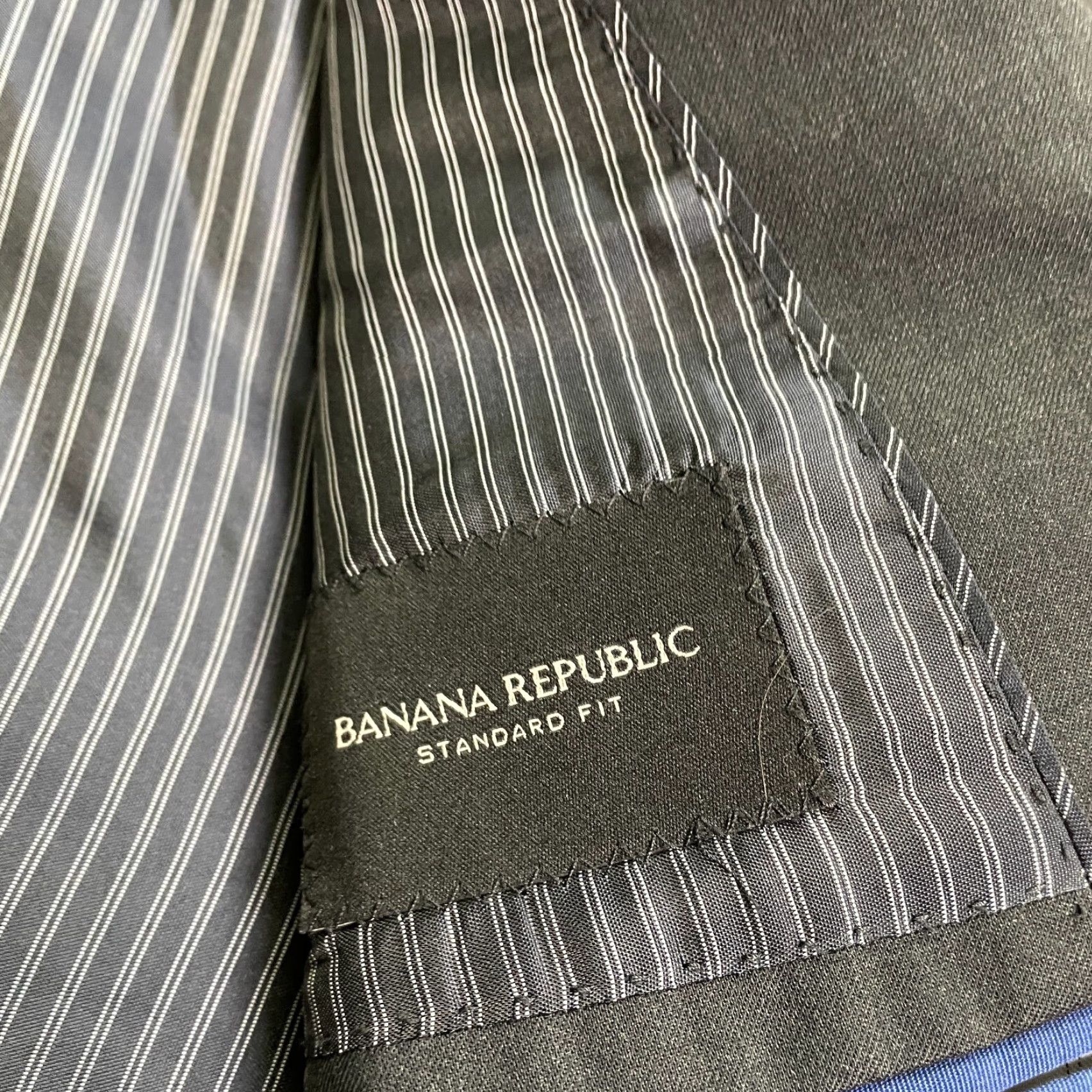 Banana Republic Banana Republic Blazer Mens 42 Long Gray Wool Work Suit Size 42R - 7 Thumbnail