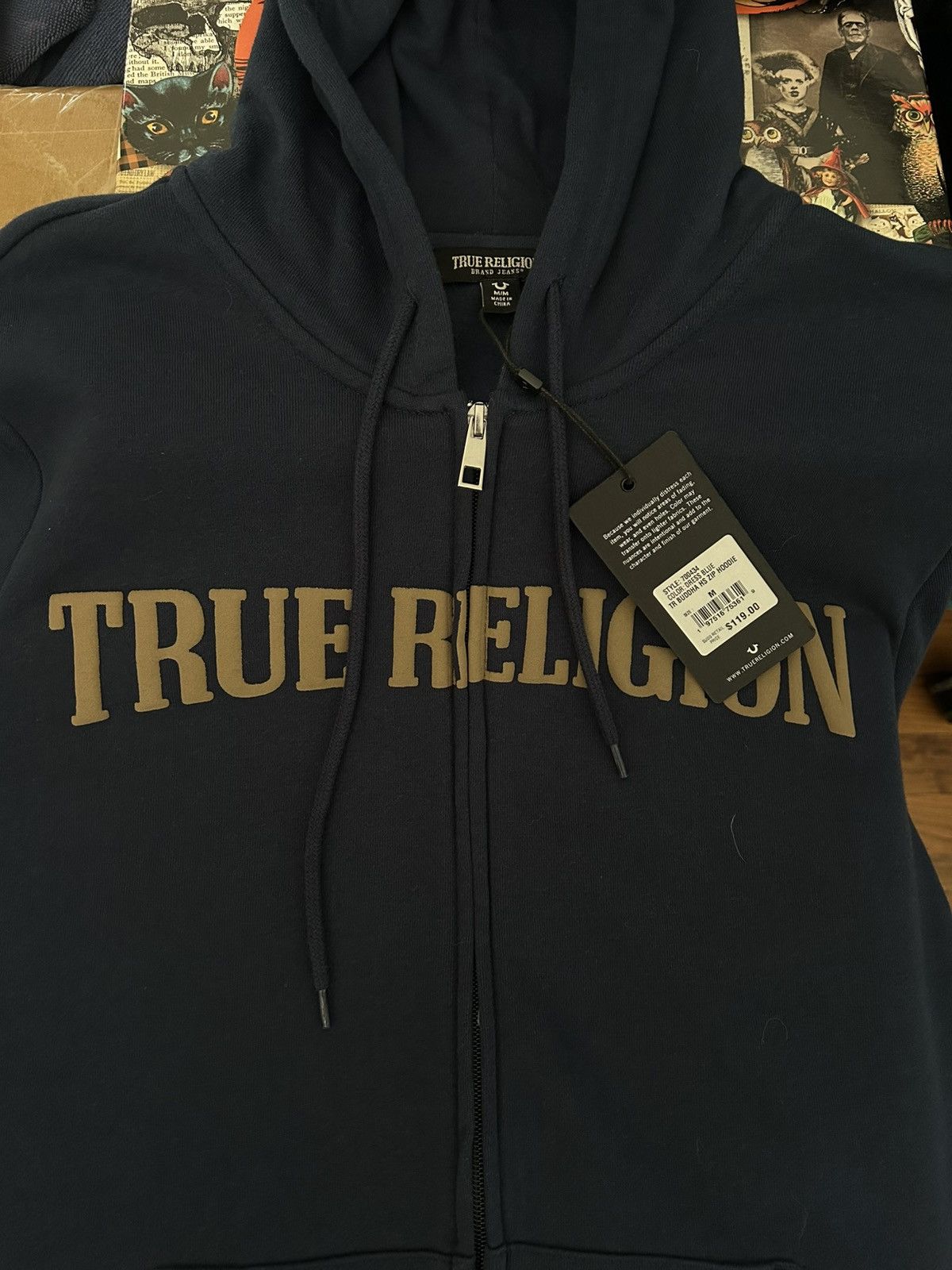 True Religion Brand new true religion buddah print zip up jacket with tags Size US M / EU 48-50 / 2 - 4 Thumbnail