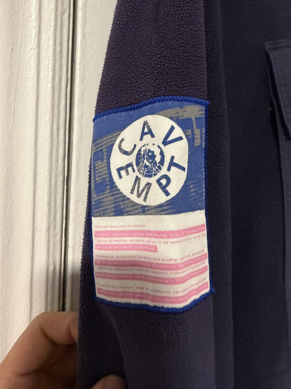 Cav Empt CAV EMPT Navy Blue Light CE Fleece Pullover Hoodie Size US M / EU 48-50 / 2 - 4 Thumbnail