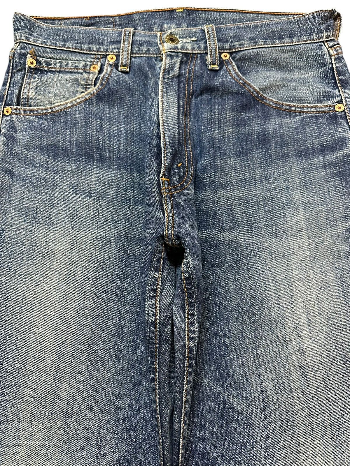 Levi's Vintage 80s Levis 503 Blue Wash Distress Style Baggy Jeans Size US 30 / EU 46 - 3 Thumbnail