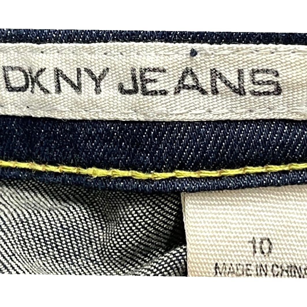 DKNY DKNY Jeans Skinny Jeans Women Size 10 Dark Blue Denim Low Rise Cotton Blend Casual Size 24" / US 00 / IT 34 - 4 Thumbnail