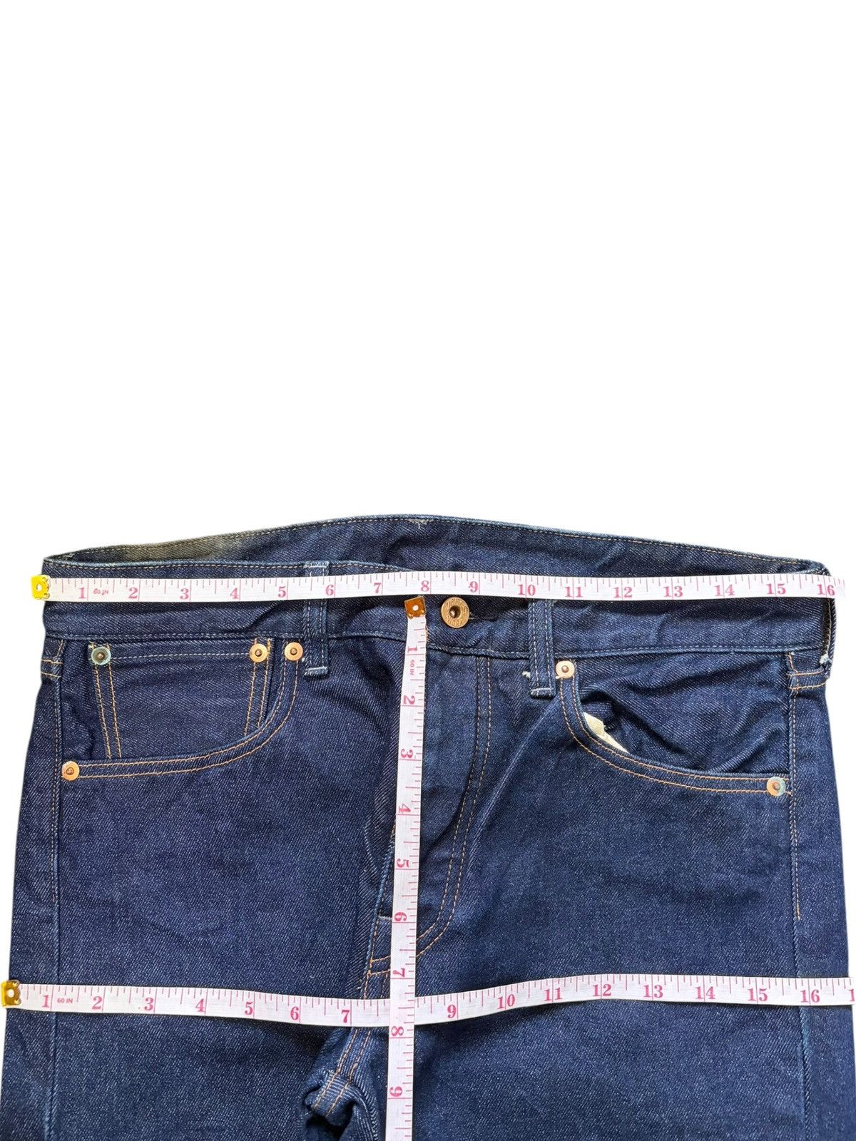 Levi's Vintage United Work Raw Denim Tapered Jeans Size US 32 / EU 48 - 6 Thumbnail