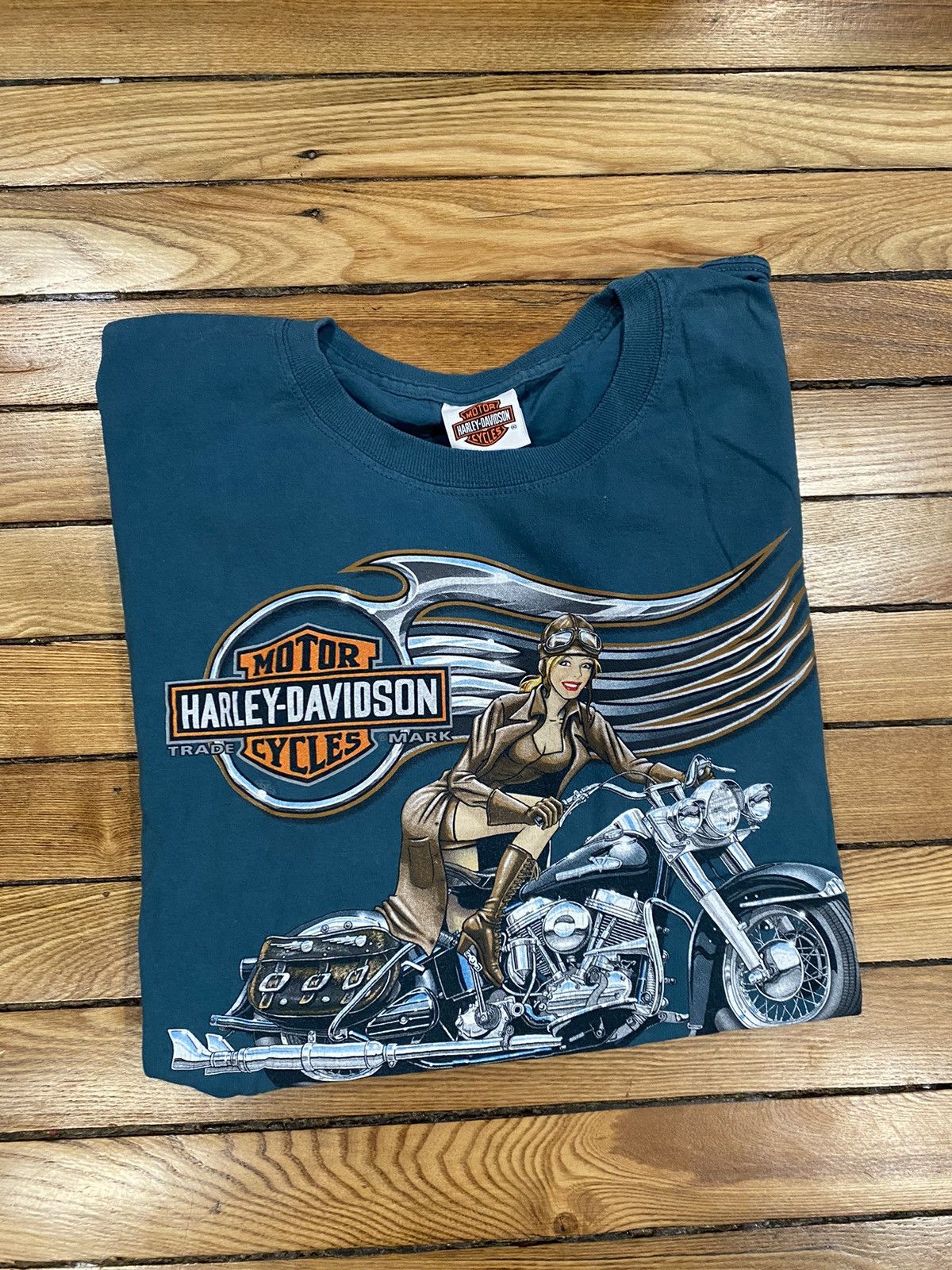 Harley Davidson × Vintage Harley t shirt L/XL Atlanta Ga Size US XL / EU 56 / 4 - 1 Thumbnail