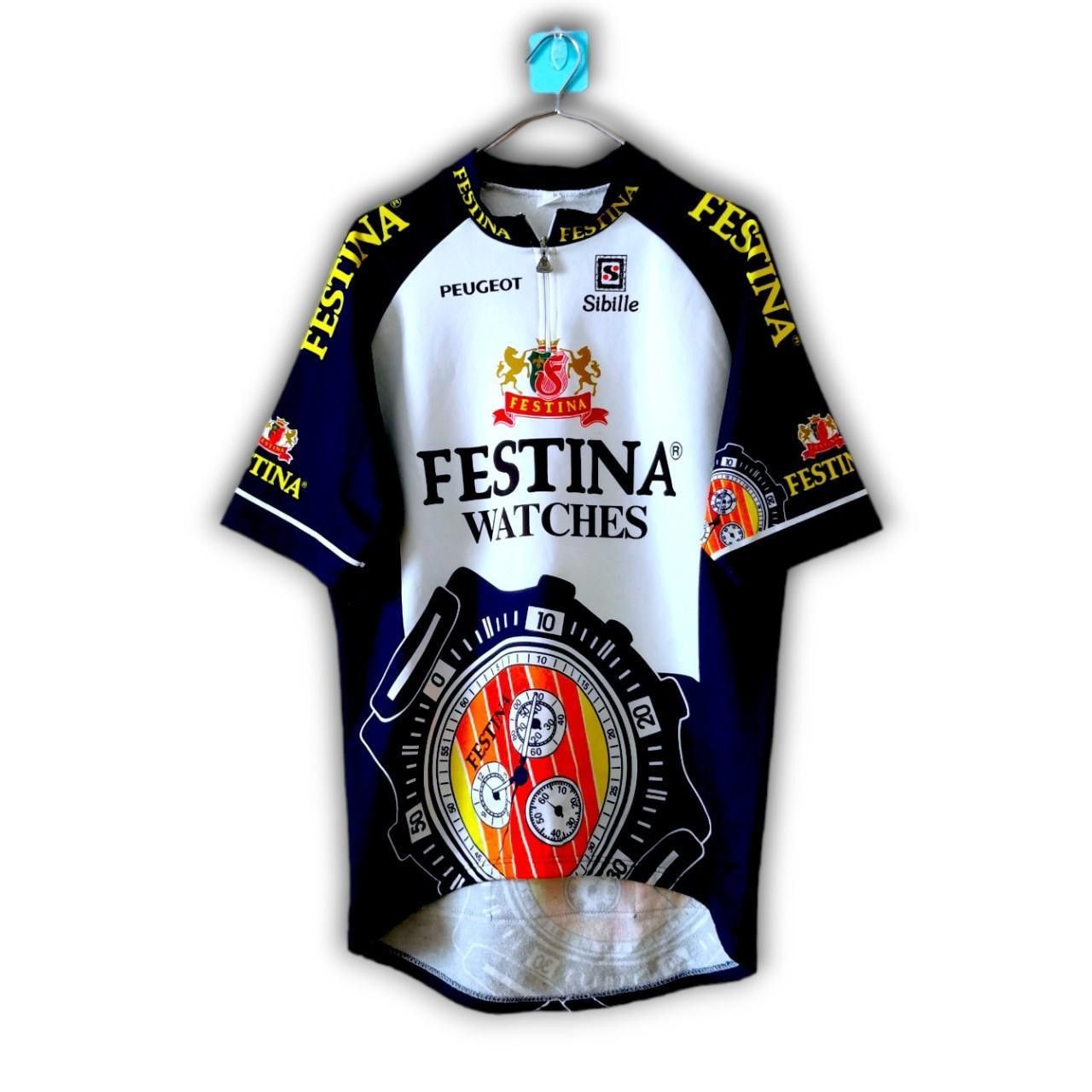 Other Festina Laurent Brochard Lotus vitus Cycling 1996 Sibille Size US M / EU 48-50 / 2 - 1 Thumbnail