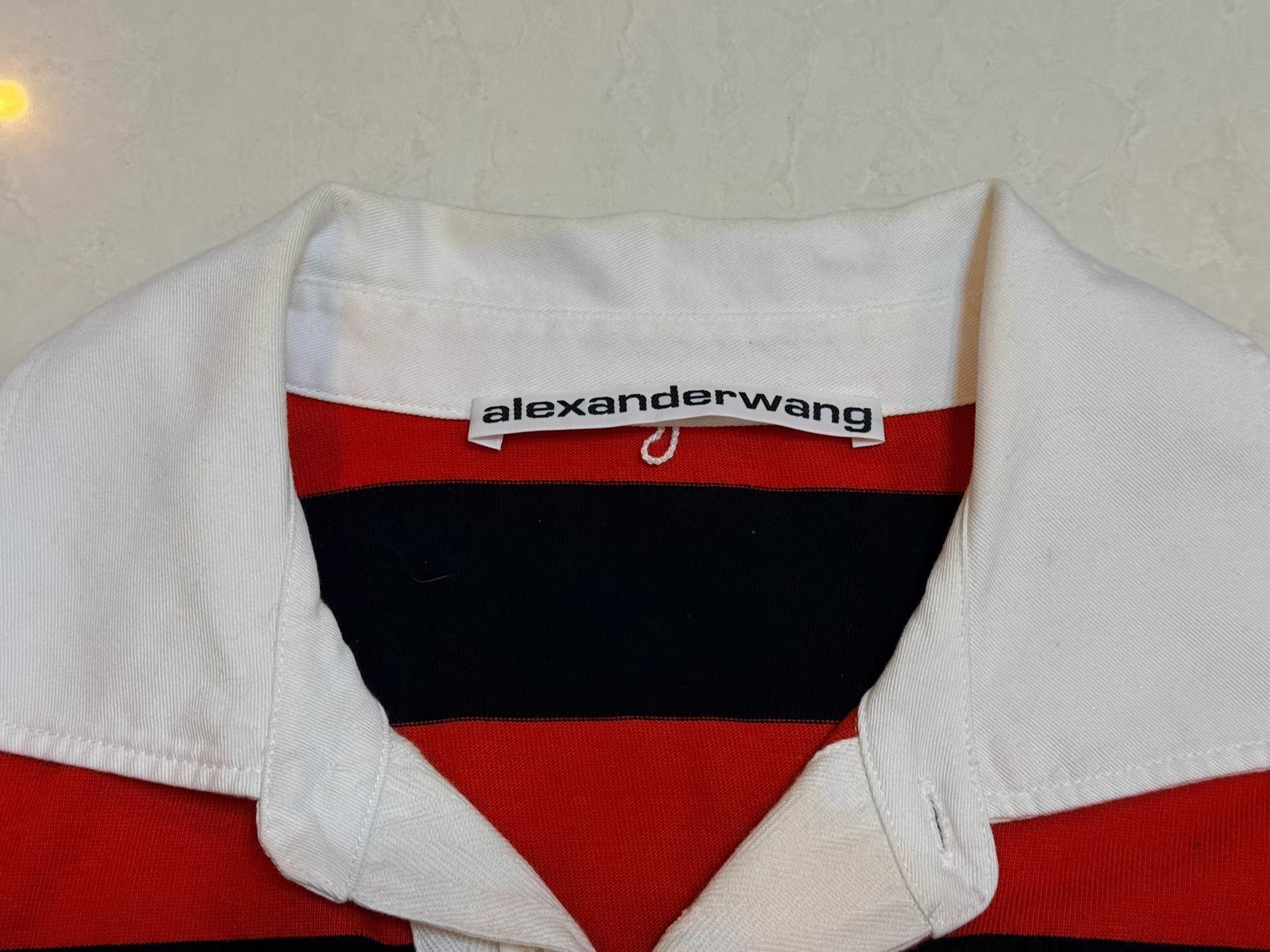 Alexander Wang Alexander Wang Striped Polo Sweatshirt K3 Size US M / EU 48-50 / 2 - 3 Thumbnail