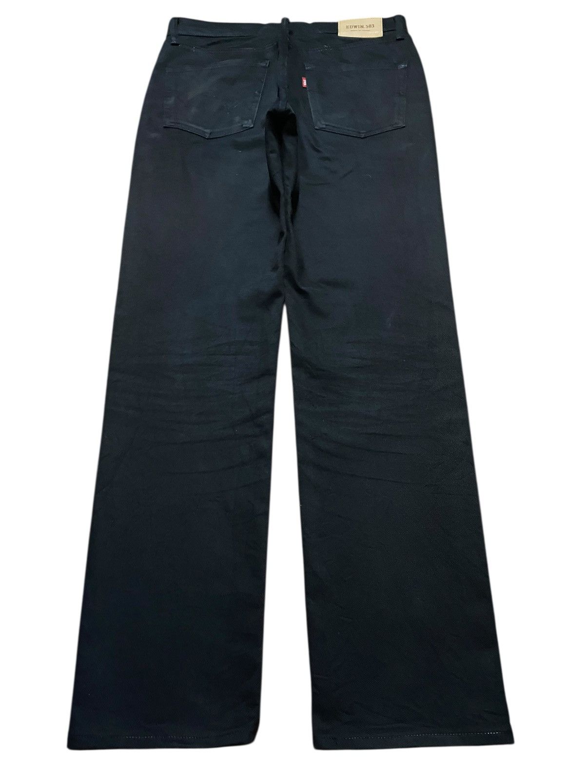 Edwin Vintage Edwin 503 Black Denim Slim Fit Jeans Size US 32 / EU 48 - 2 Thumbnail