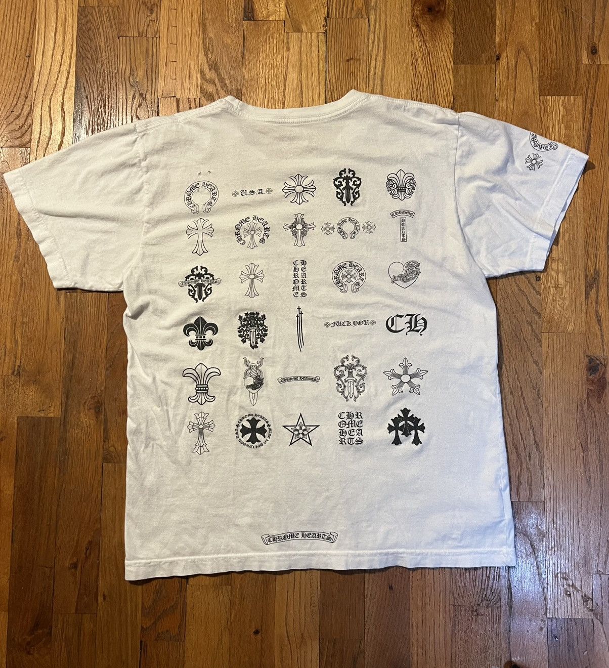Chrome Hearts Chrome Hearts Multi Logo PocketTee Size US M / EU 48-50 / 2 - 1 Thumbnail
