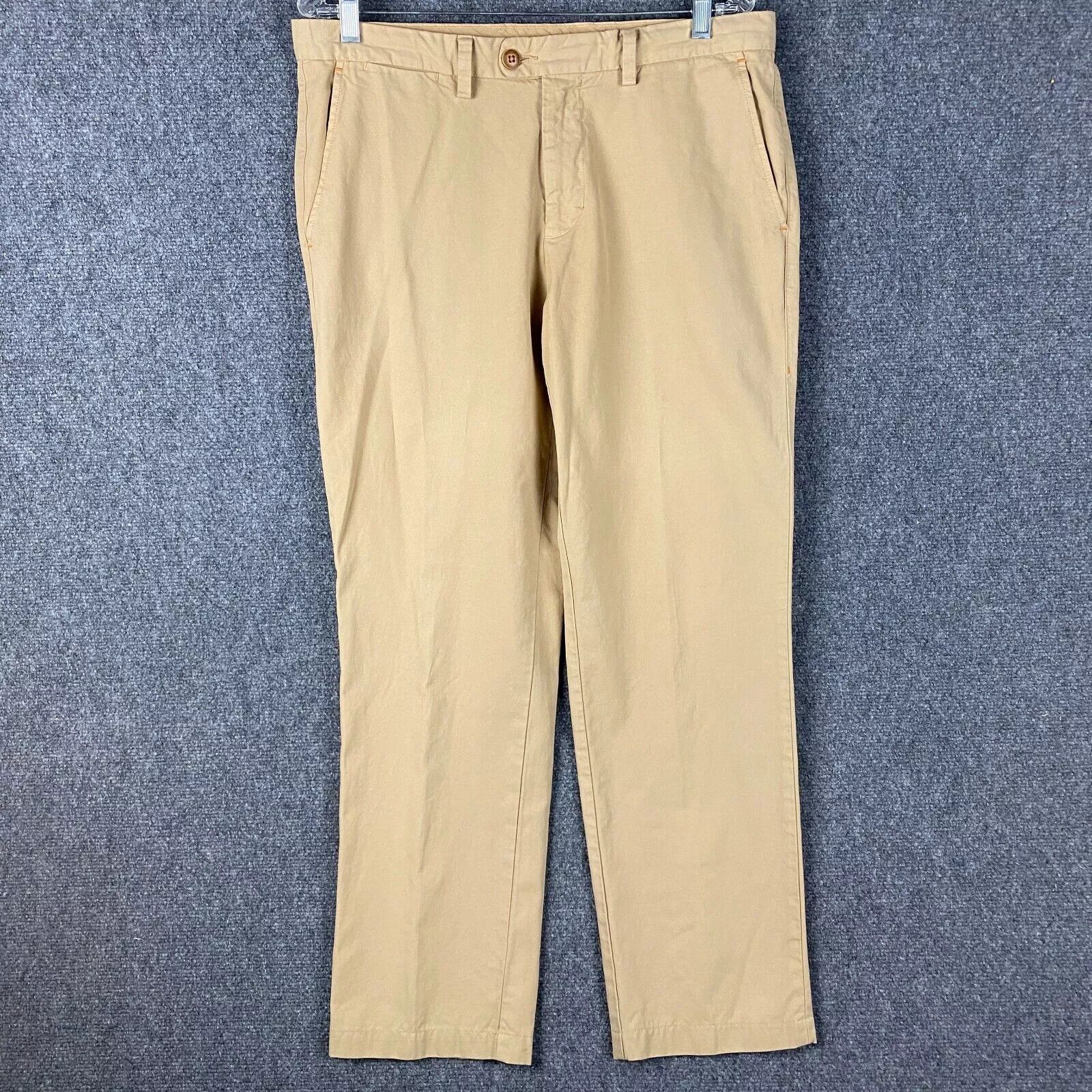 Tommy Bahama Tommy Bahama Chino Pants Men's 33x32 100% Pima Cotton Beige Size US 33 - 1 Thumbnail