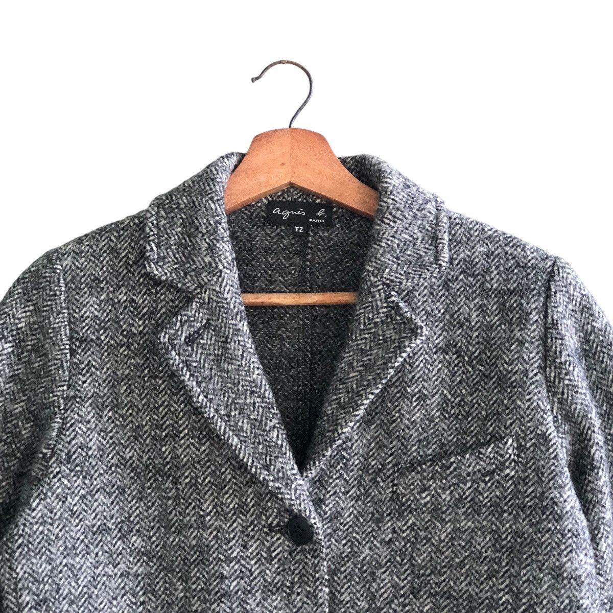 Vintage × agnes b. Agnes B Grey Jacket Vintage Size S Size S / US 4 / IT 40 - 2 Thumbnail