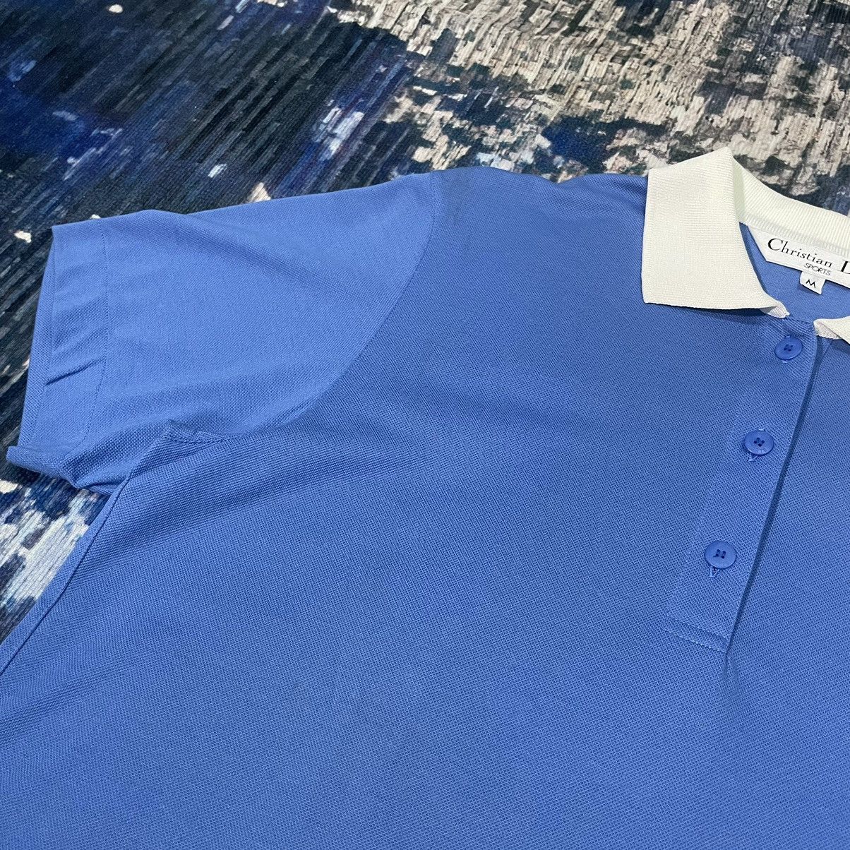 Dior Vintage Christian Dior Sports Archive Blue Polo Collar Shirt Size US S / EU 44-46 / 1 - 5 Thumbnail
