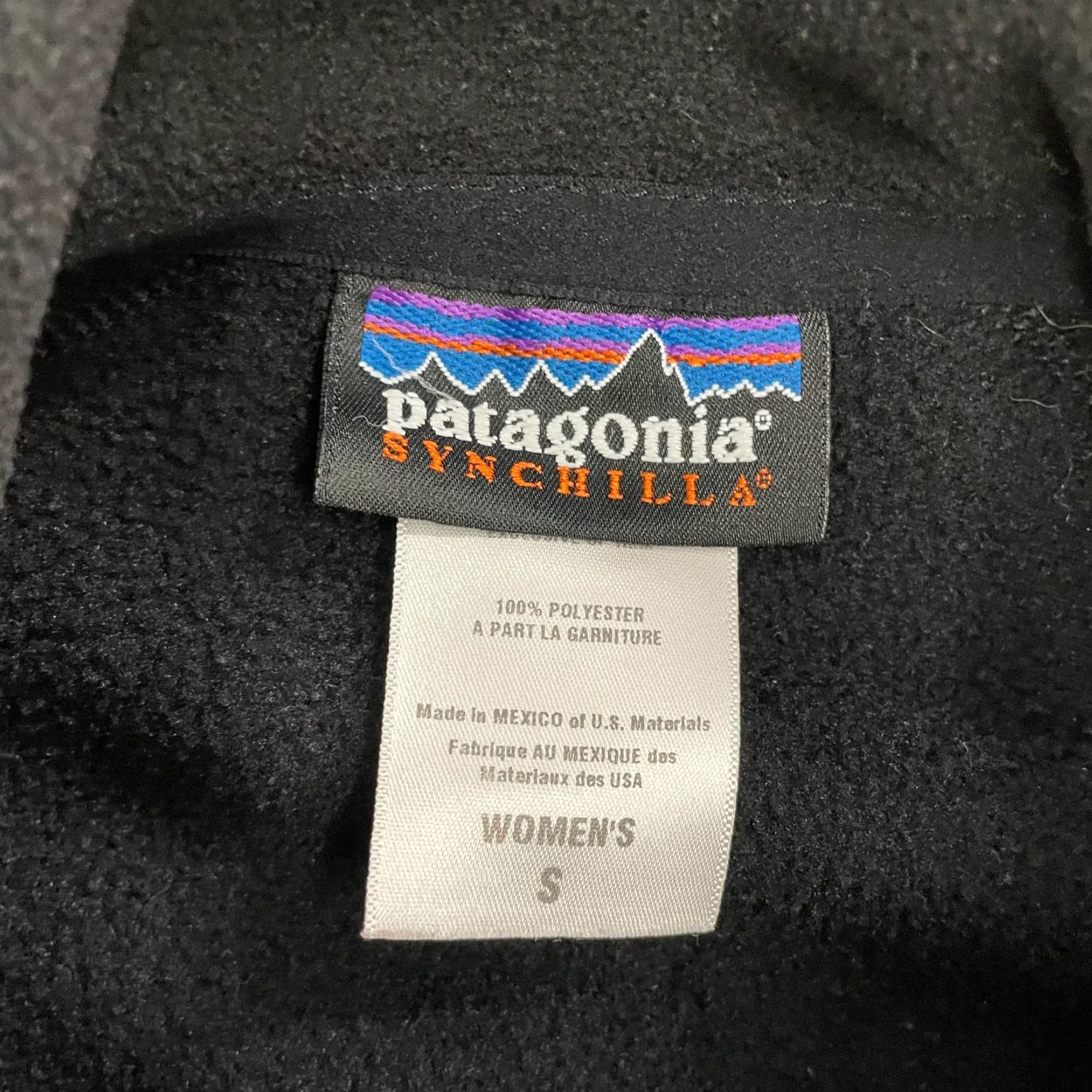 Patagonia Patagonia Vest Womens Small Black Synchilla Full Zip Pockets Fleece Ladies S Size S / US 4 / IT 40 - 6 Thumbnail