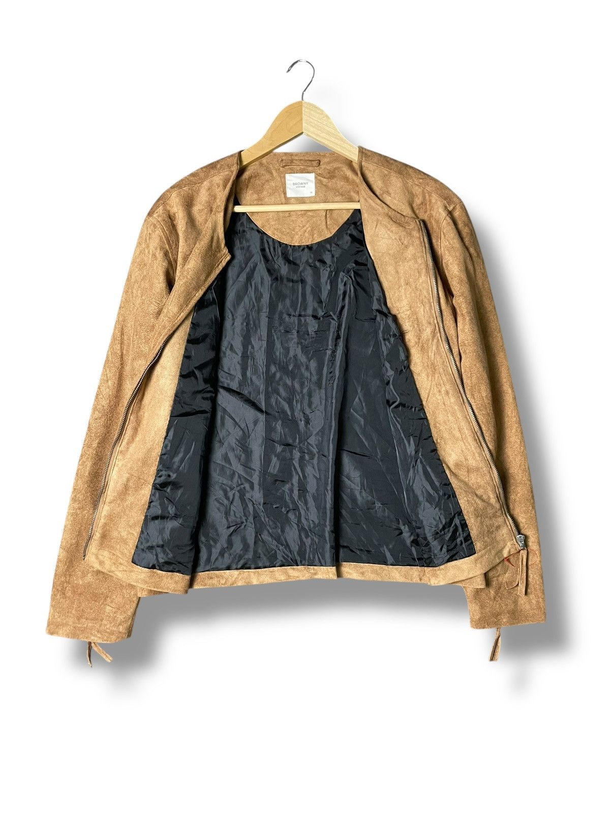 Japanese Brand × Vintage Browny Vintage Leather Suede Jacket (56) Size US M / EU 48-50 / 2 - 2 Thumbnail