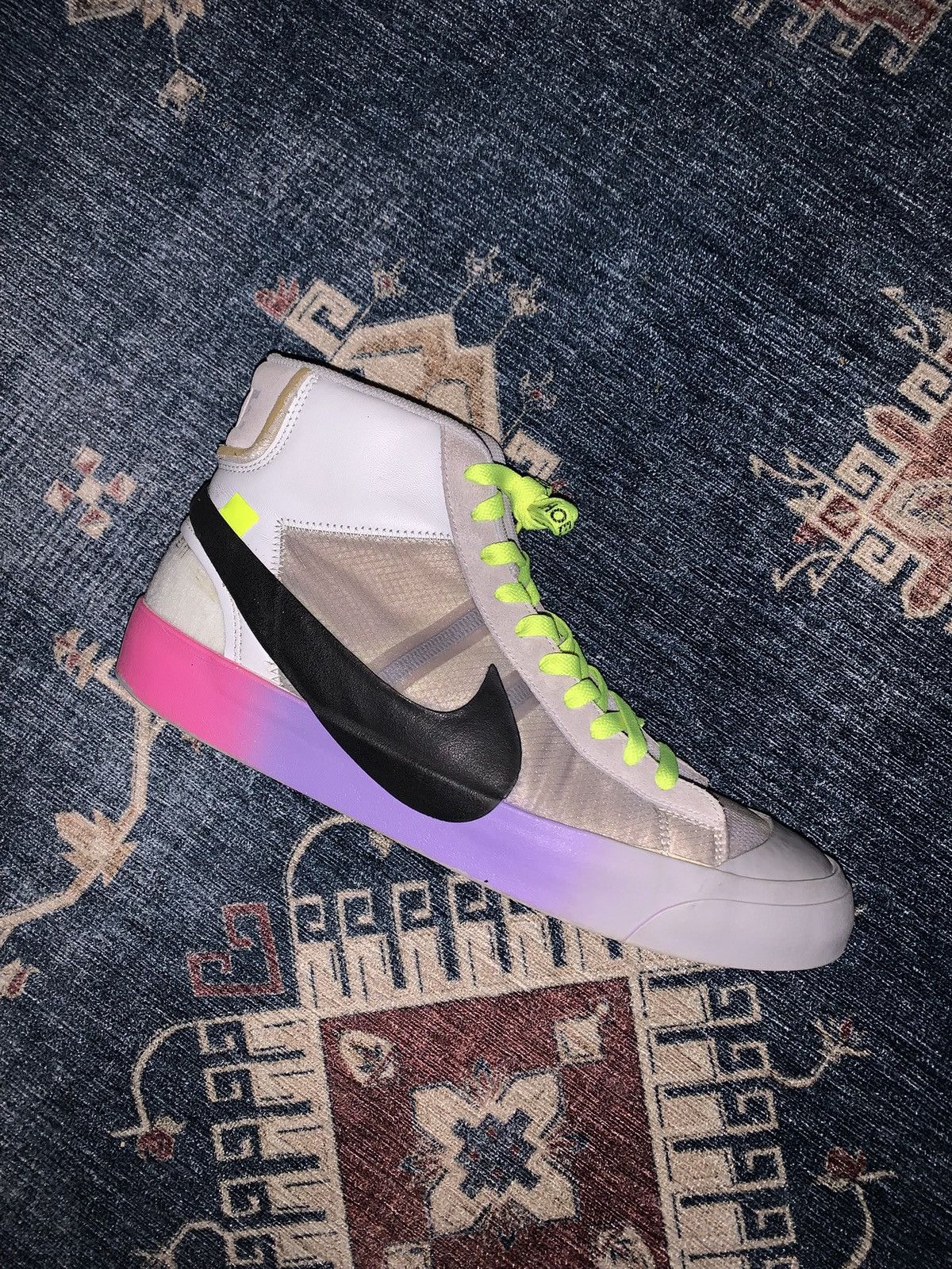 Nike 2018 Nike Blazer Mid Off-White Wolf Grey Serena Queen Size US 11.5 / EU 44-45 - 10 Thumbnail