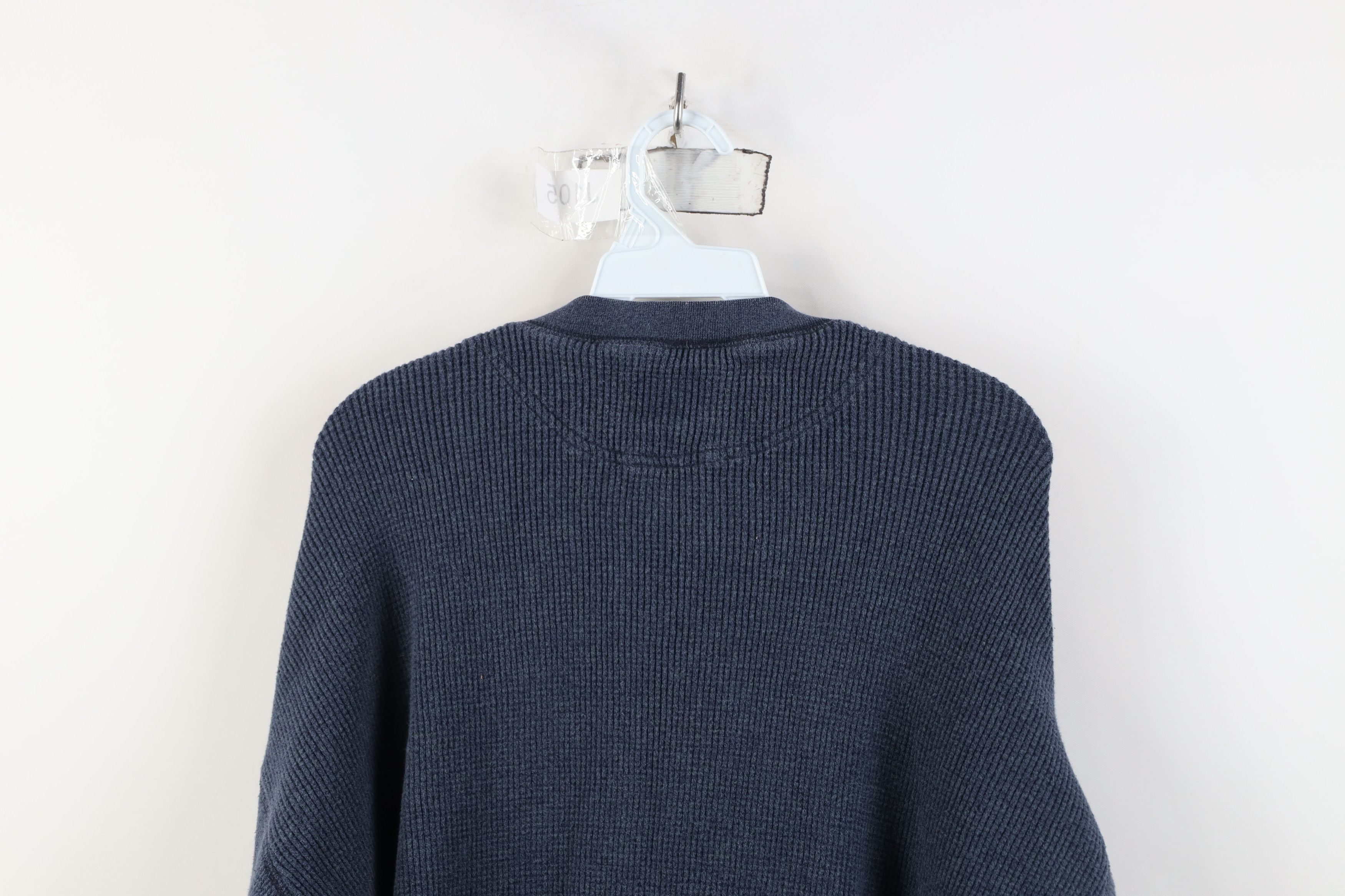 Vintage Vintage 90s Y2K Streetwear Knit Henley T-Shirt Blue USA Size US L / EU 52-54 / 3 - 10 Thumbnail
