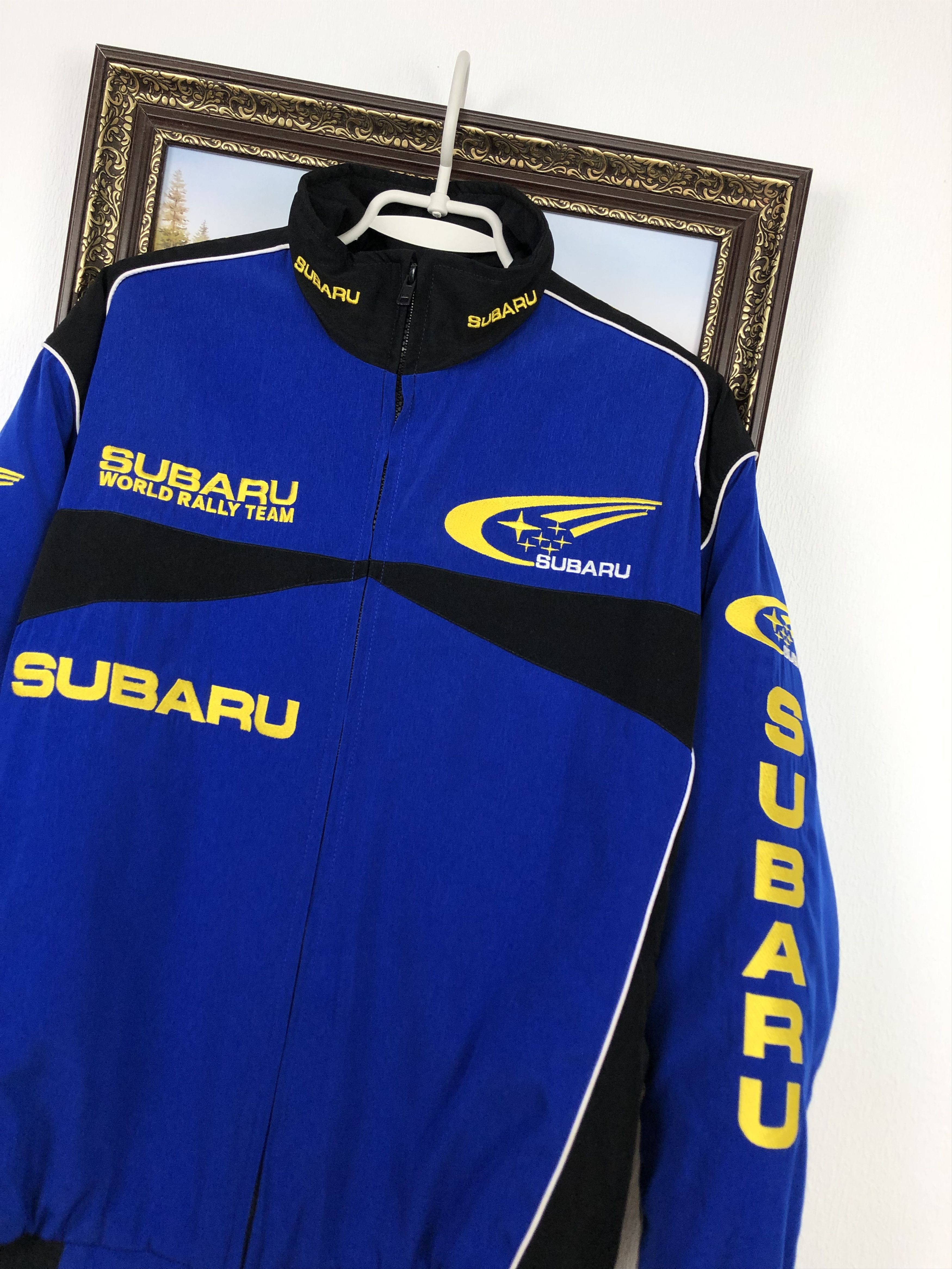 Vintage Vintage Subaru World Rally Team Racing Rare Bomber Jacket Size US L / EU 52-54 / 3 - 6 Thumbnail