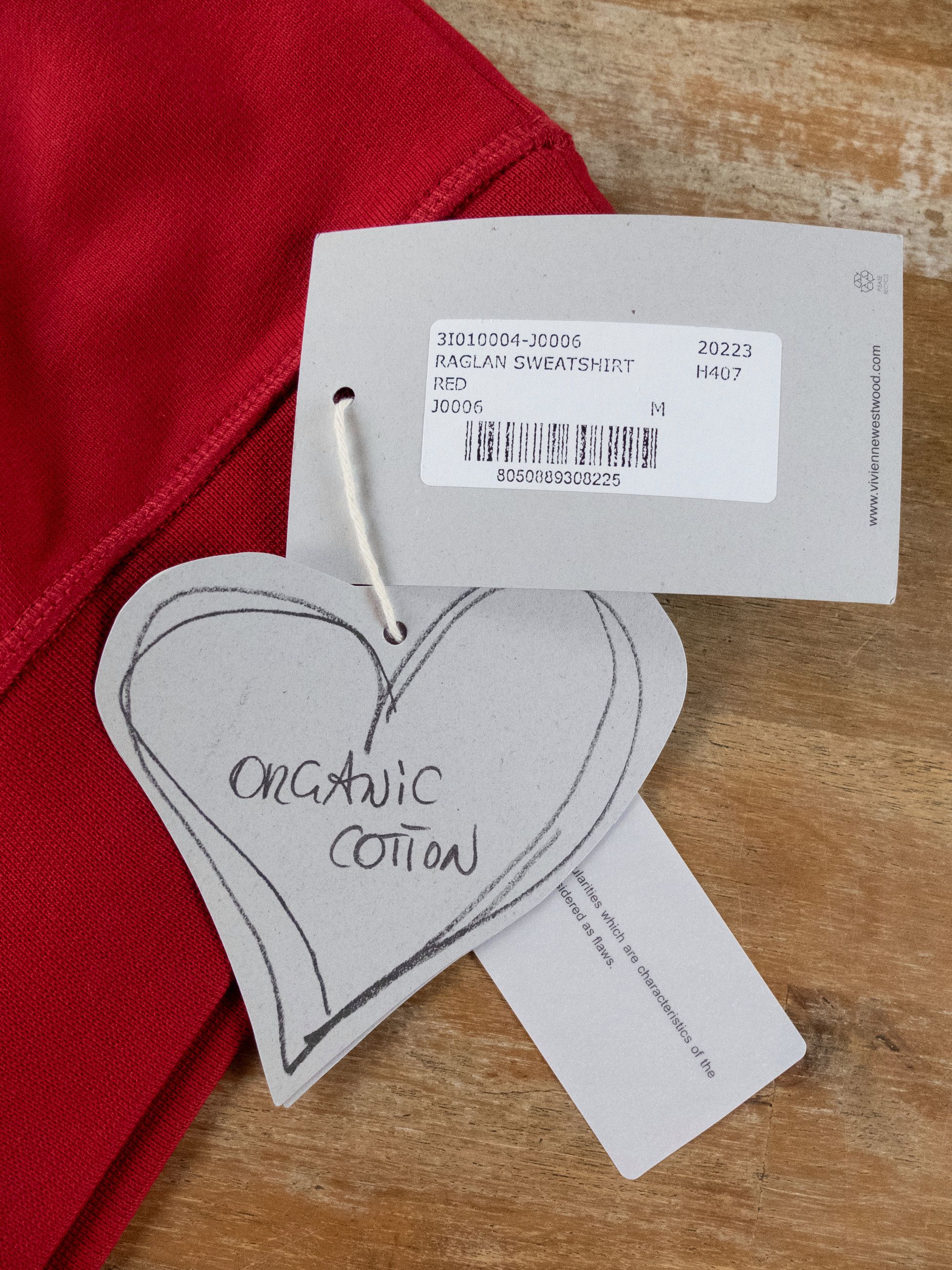 Vivienne Westwood VIVIENNE WESTWOOD solid red orb logo raglan sweatshirt M Size US M / EU 48-50 / 2 - 5 Thumbnail