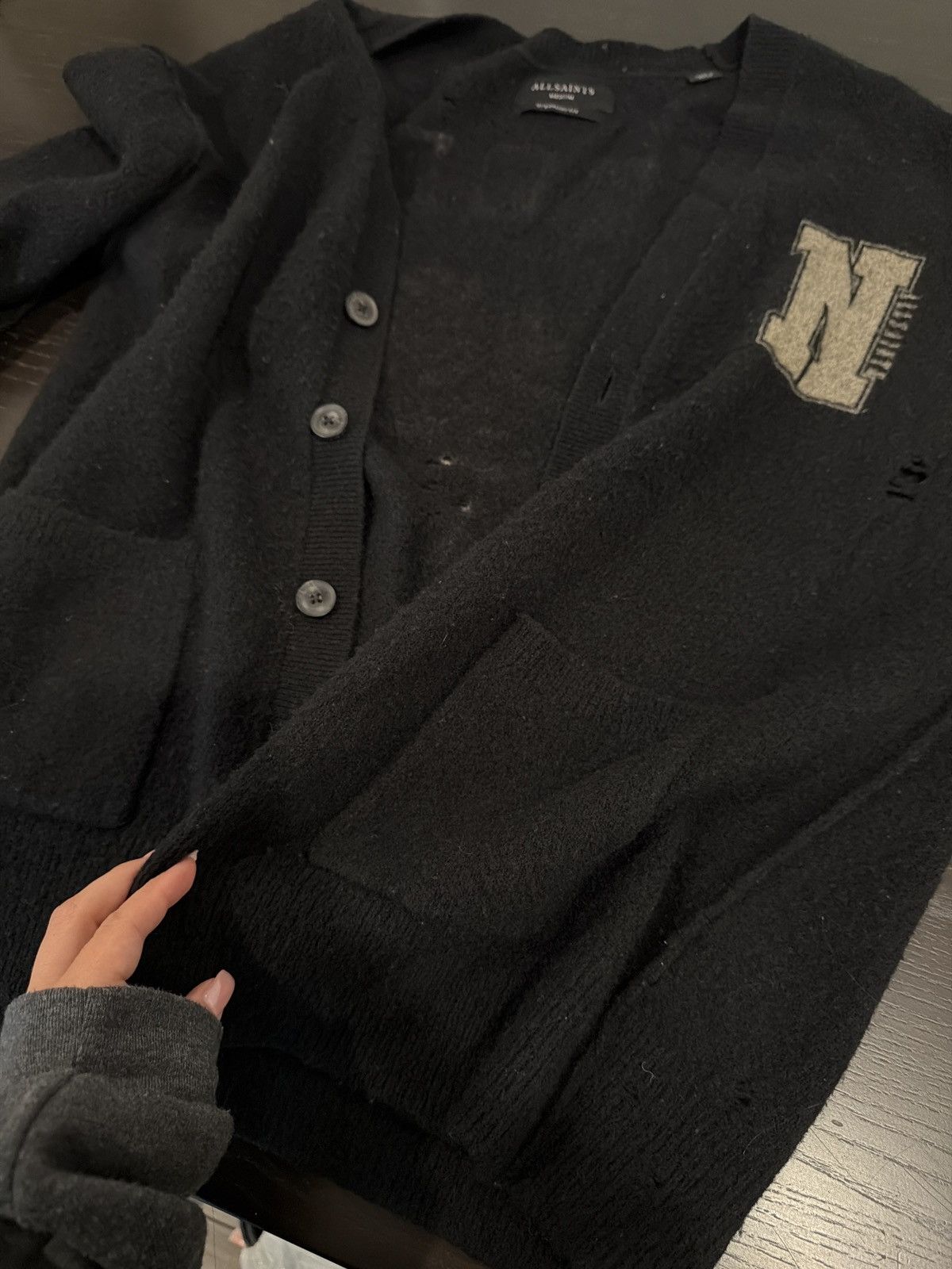 Allsaints All Saints Mutopia Oversized Cardigan Size US M / EU 48-50 / 2 - 1 Thumbnail