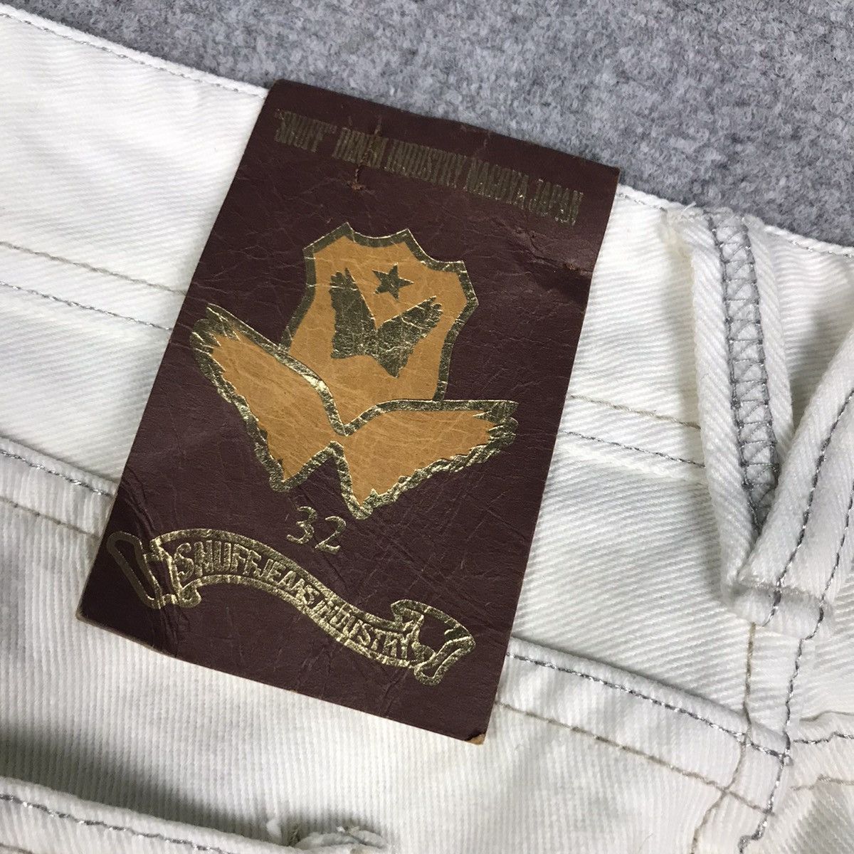 If Six Was Nine × Japanese Brand × Tornado Mart SNUFF DENIM JAPAN STYLE DISTRESSED BOOTCUT PANTS Size US 32 / EU 48 - 16 Thumbnail