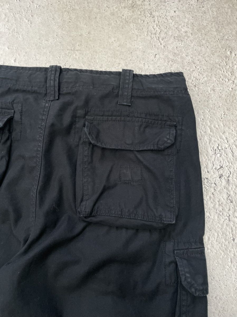 Other rare baggy wide multipocket y2k style cargo pants black Size US 35 - 9 Thumbnail