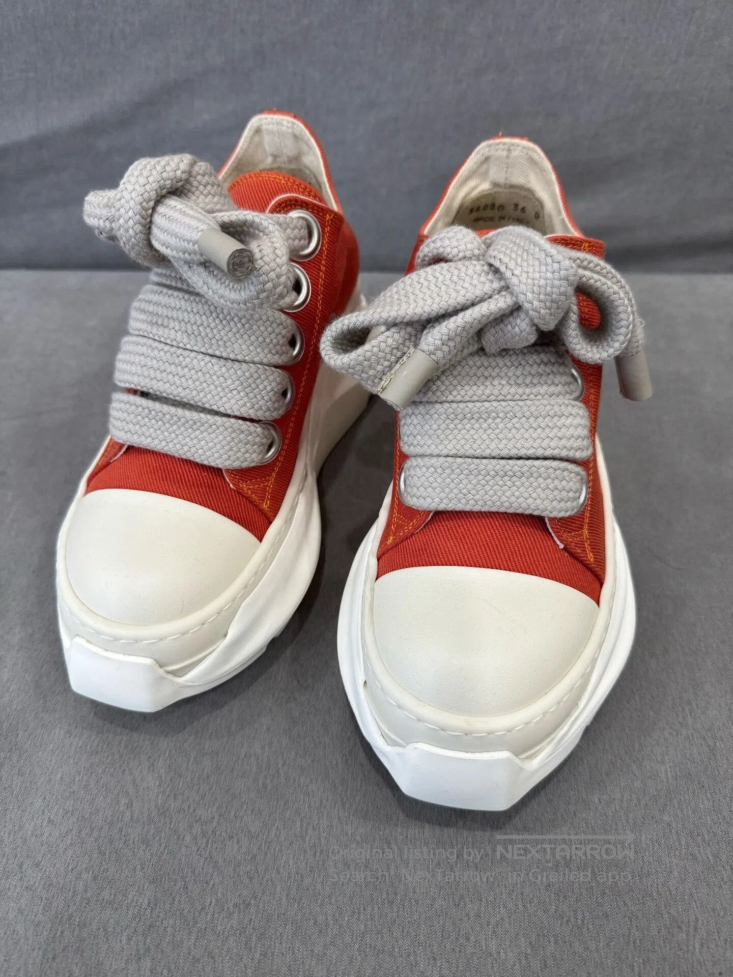Converse Rick Owens Orange Tank Bottom Sneakers. Size US 6 / IT 36 - 3 Thumbnail