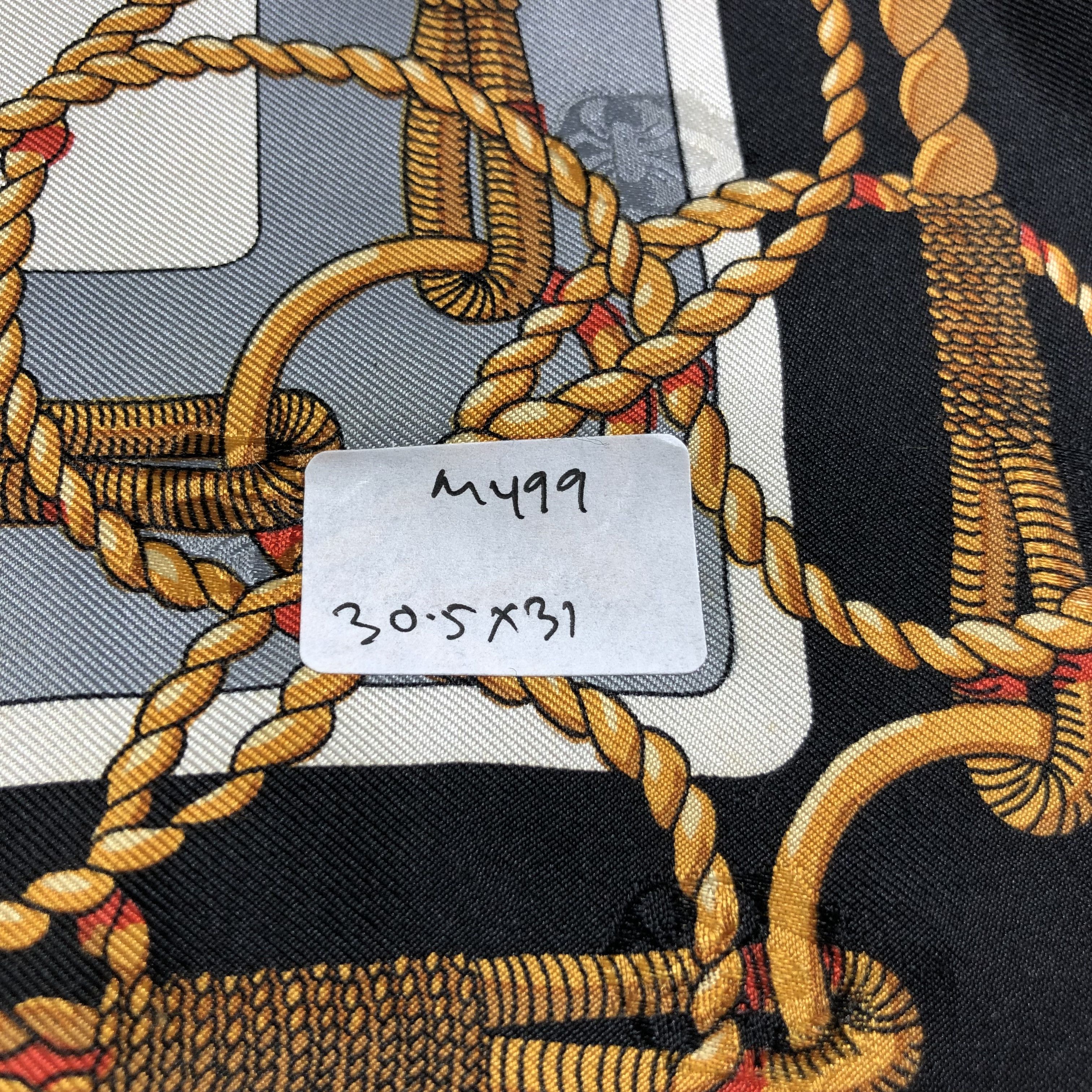 Japanese Brand Sure Flag Luxury Coach Hand Rolled Silk Scarf M499 Size ONE SIZE - 12 Thumbnail