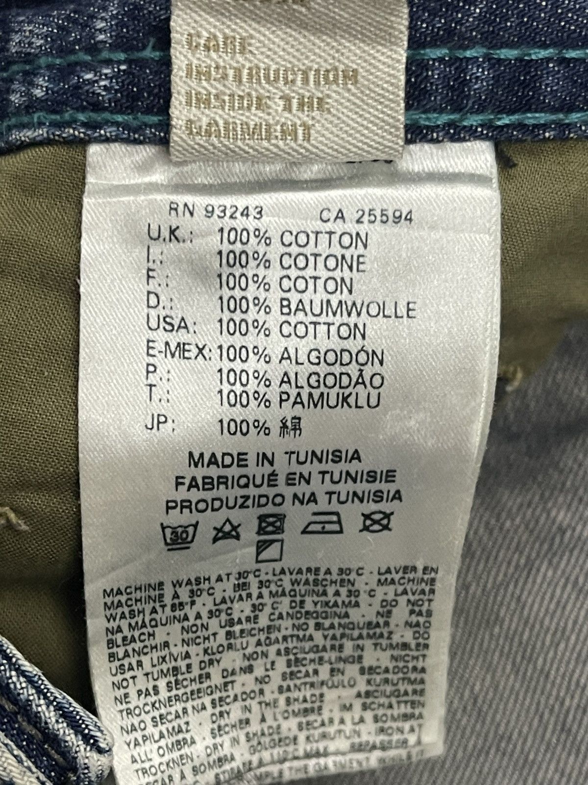 Diesel Diesel Krooley 0813Z Regular Slim-Carrot Distressed Jeans Size US 30 / EU 46 - 10 Thumbnail