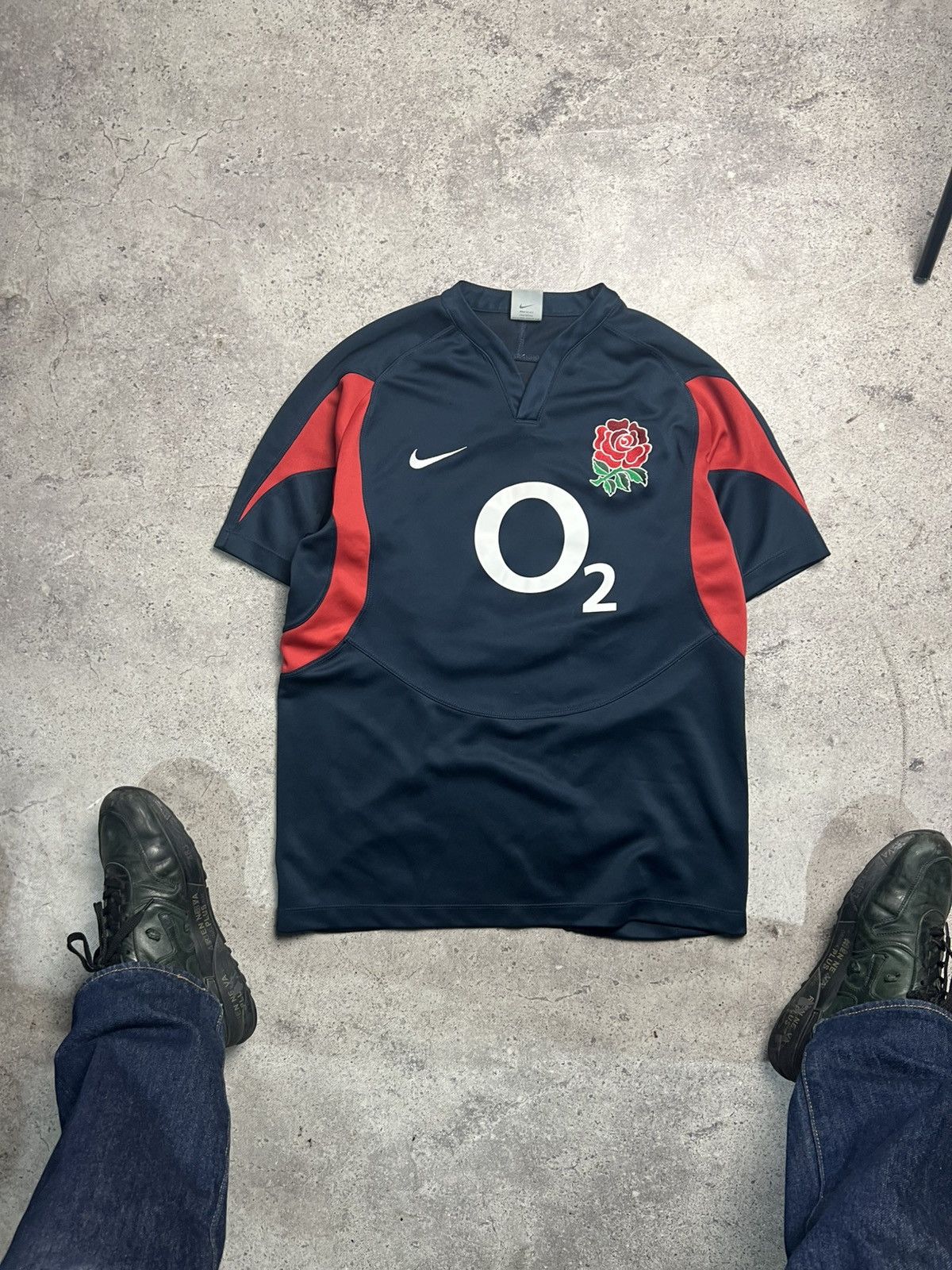 Nike Vintage Y2K Nike O2 90s Jersey T-Shirt Tee Size M Size US M / EU 48-50 / 2 - 1 Thumbnail