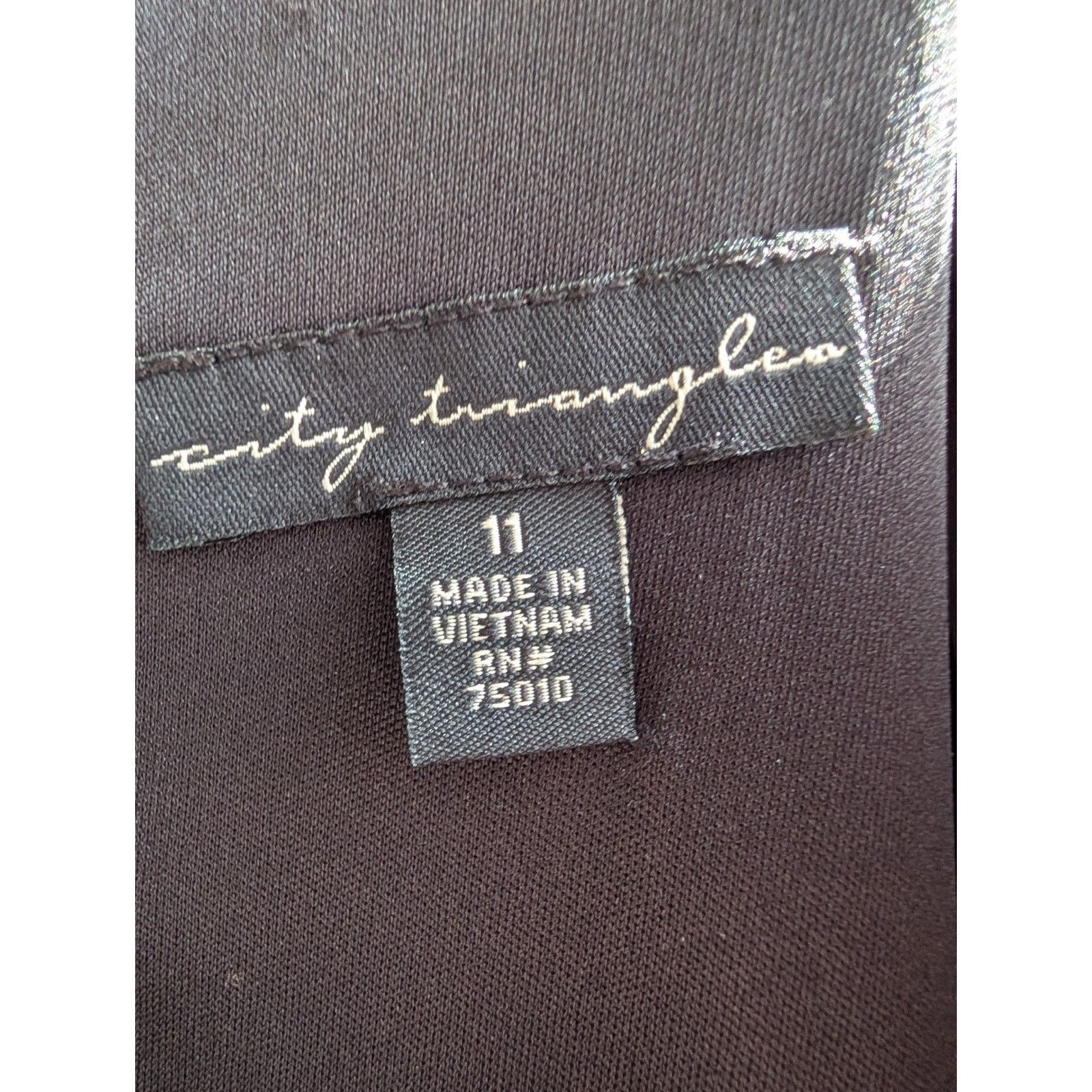 The Unbranded Brand City Triangles Maxi Evening Gown Bk Size 11 Rhinestone Sheer Size L / US 10 / IT 46 - 8 Thumbnail