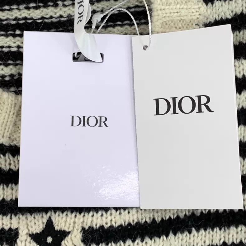 Dior Dior Colour-matched striped five-pointed cotton round-neck Size XS / US 0-2 / IT 36-38 - 8 Thumbnail