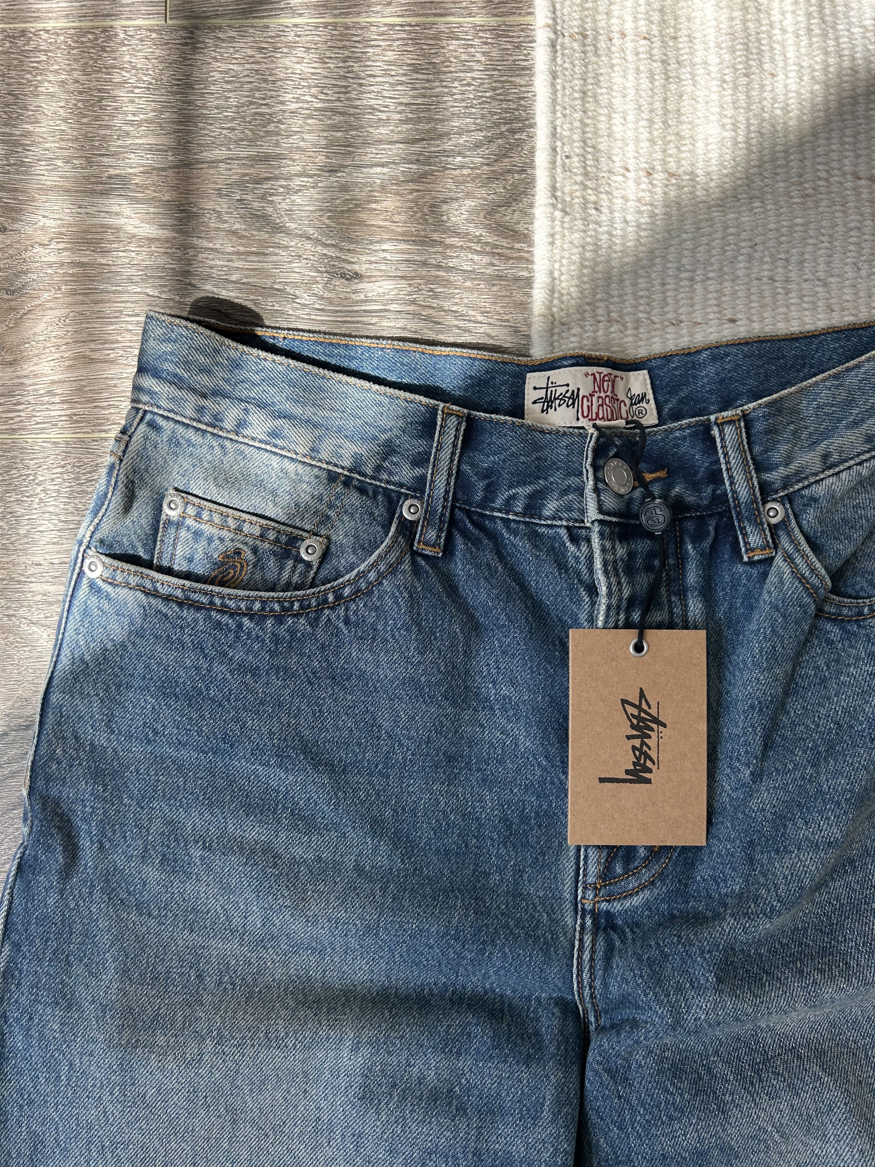 Stussy Stussy new classic jean denim - vintage mid wash Size US 30 / EU 46 - 4 Thumbnail