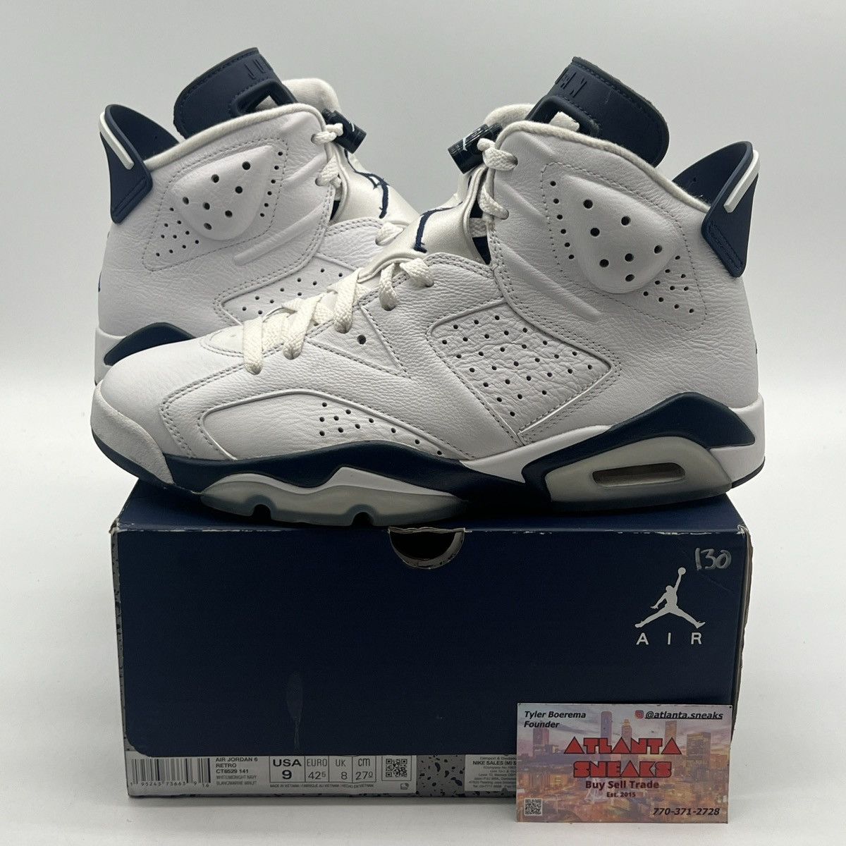 Jordan Brand Air Jordan 6 midnight navy Size US 9 / EU 42 - 1 Thumbnail