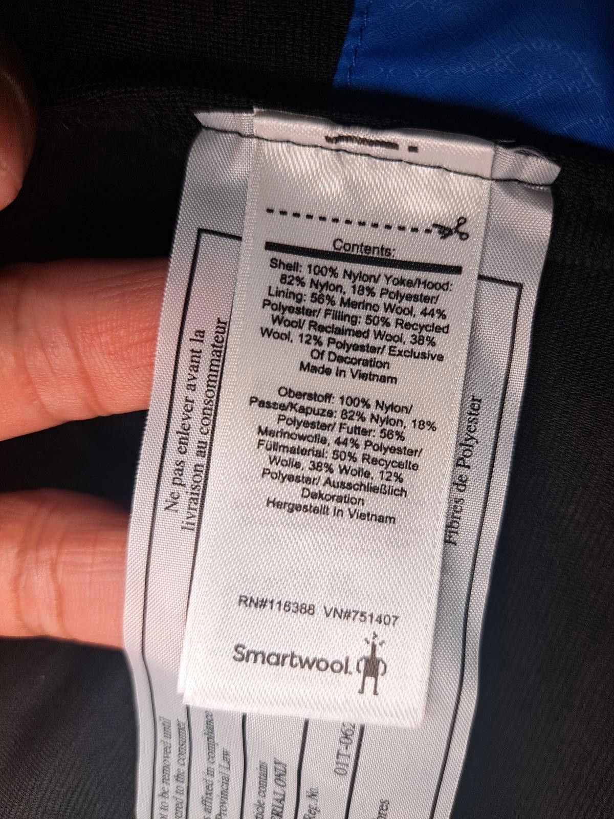 Smartwool Smartwool Puffer Jacket Mens Small Blue Hoodie Nylon Wool Size US S / EU 44-46 / 1 - 3 Thumbnail
