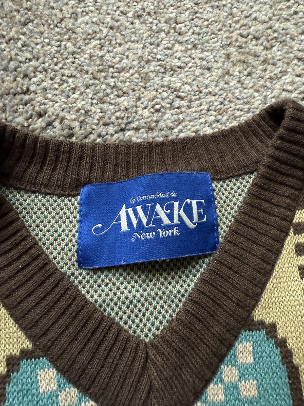 Awake NY Awake NY Brown Butterfly Knit Vest Size M – Made in Korea Size US M / EU 48-50 / 2 - 2 Thumbnail