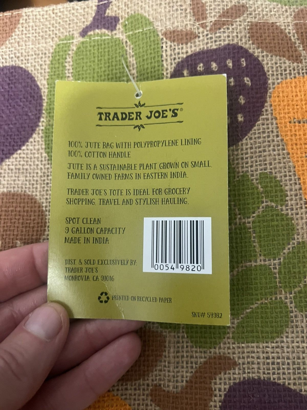 Other Trader Joe’s Jute Tote Bag Size ONE SIZE - 5 Thumbnail